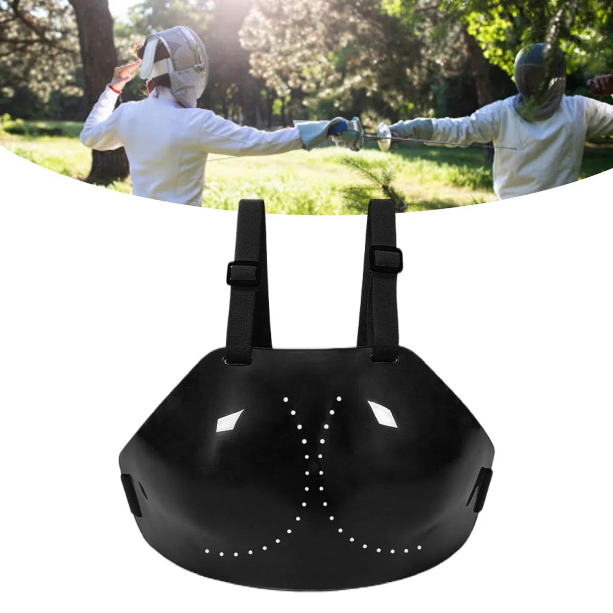 Protector de pecho ajustable para mujer, protector de pecho para esgrima