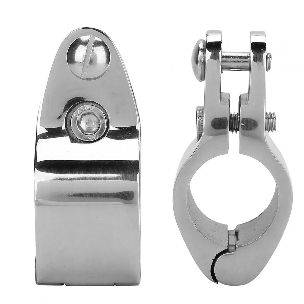 Bimini top para barco con mandíbula con bisagras, 2 piezas de herrajes de acero inoxidable para Bimini top (20 mm, 22 mm,25 mm,30 32 mm)(32mm)