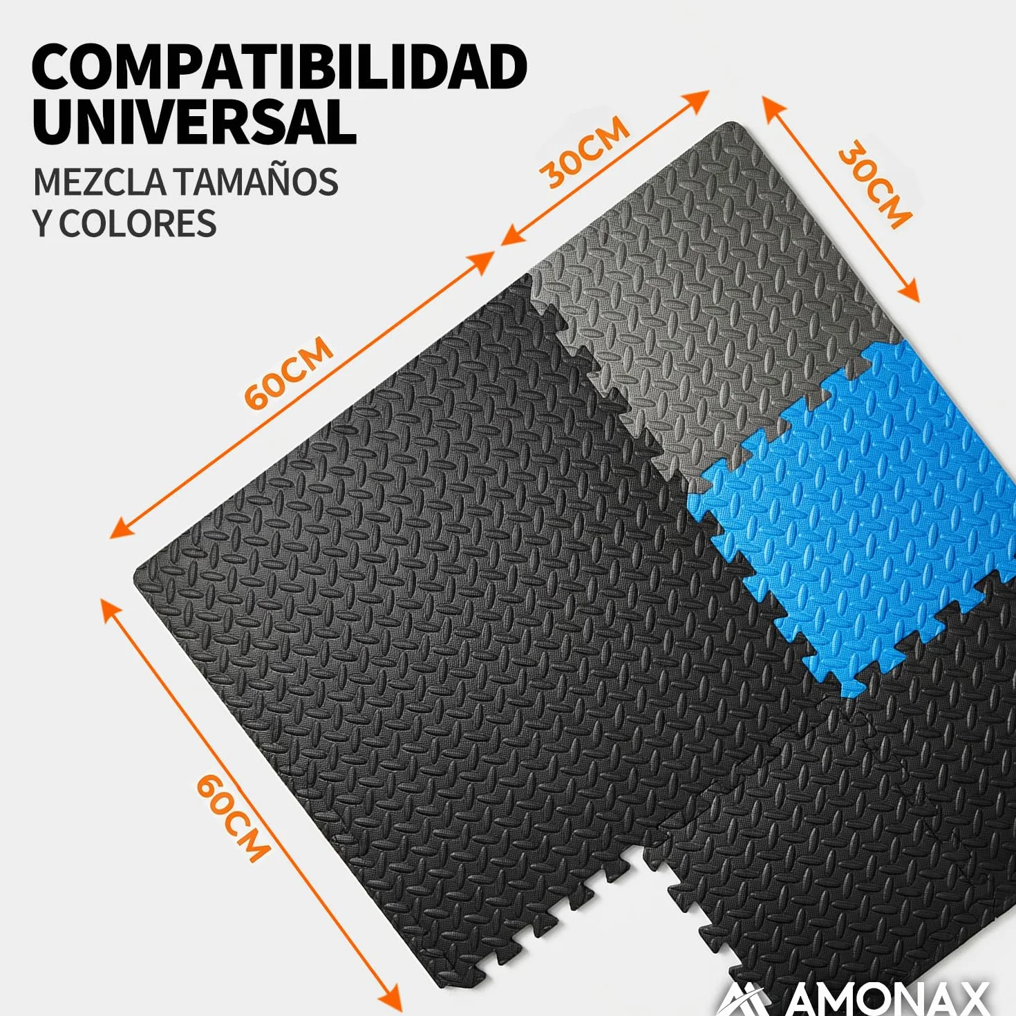Amonax Suelo Gimnasio Moqueta Puzzle Esterilla Fitness Tatami Baldosas Piso Garaje
