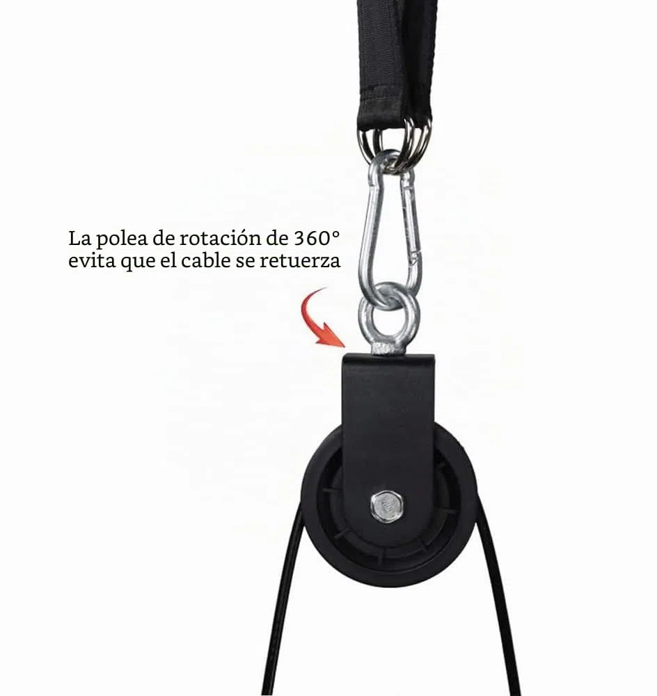 LFJ Poleas Gimnasio para Casa Fitness DIY Triceps Polea Gym Cable Máquina Musculacion Kit Sistema Poleas Entrenamiento de Fuerza del Brazo