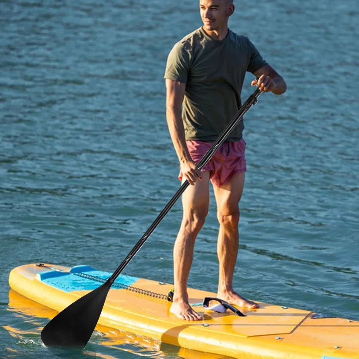 Pala de Paddle - Pala Flotante Ligera | Herramienta De Remo Extraíble Accesorios para Canoa Actividades De Pesca Aventura Al Aire Libre Principiantes Navegación