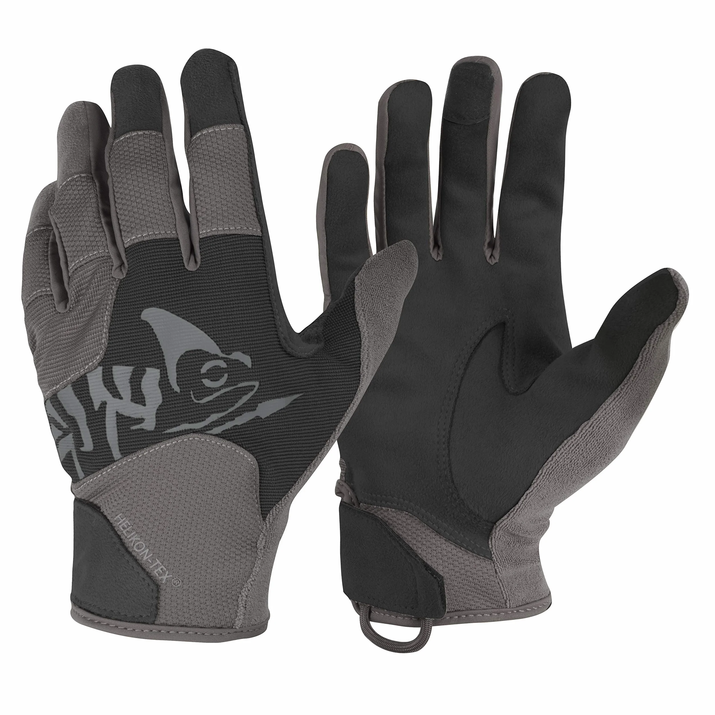 Helikon Guantes de luz universales para Hombre, Color Negro/Gris sombreado