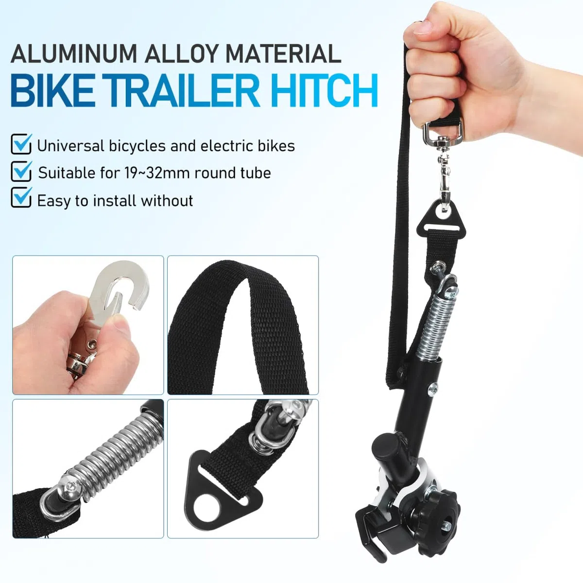 Homoyoyo Hitch Connector - Adaptador Universal para Remolque de Bicicleta