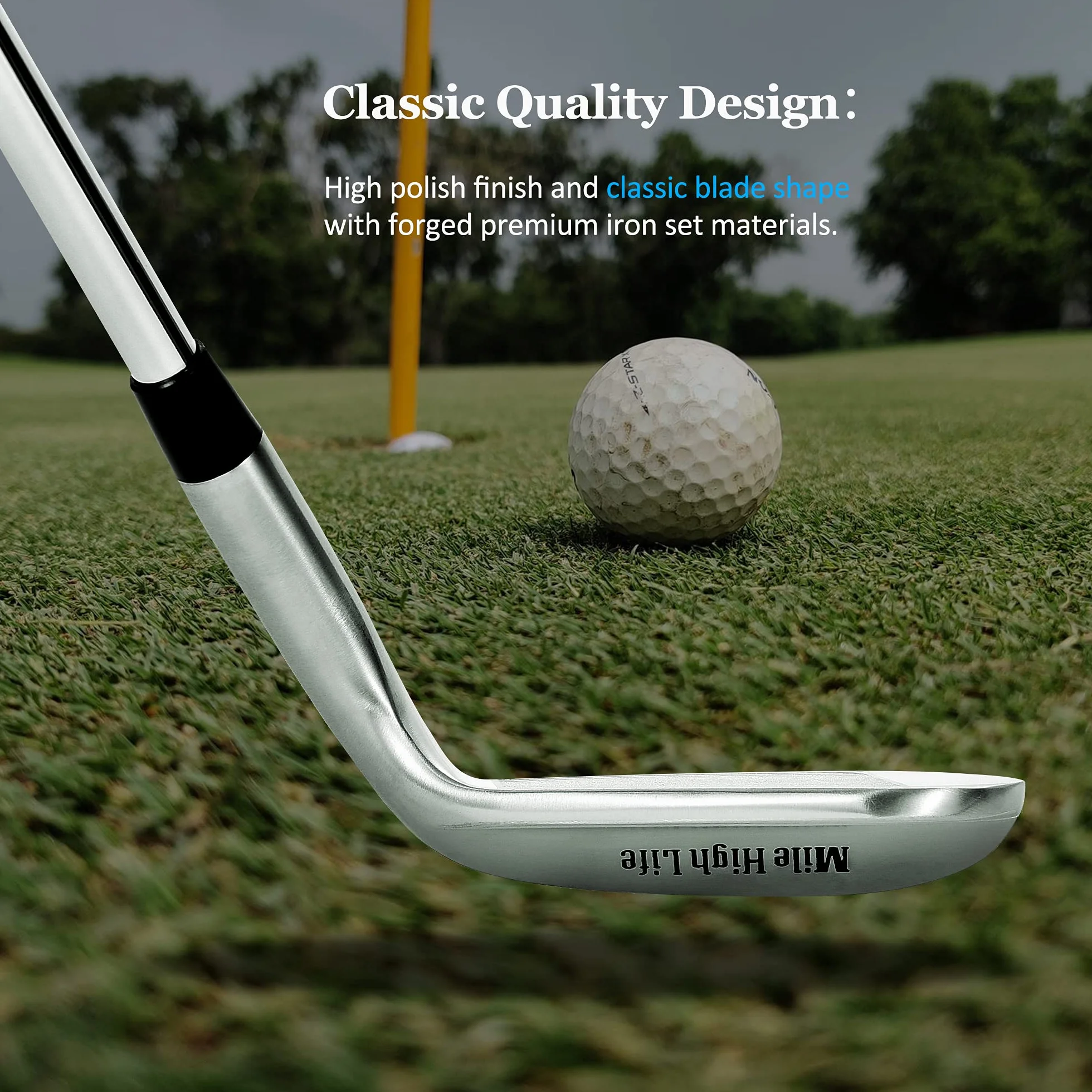 Mile High Life Golf Sand Wedge Ball Set Beginner Gap Wedge Lob Wedge 50 52 54 56 58 60 Right Hand