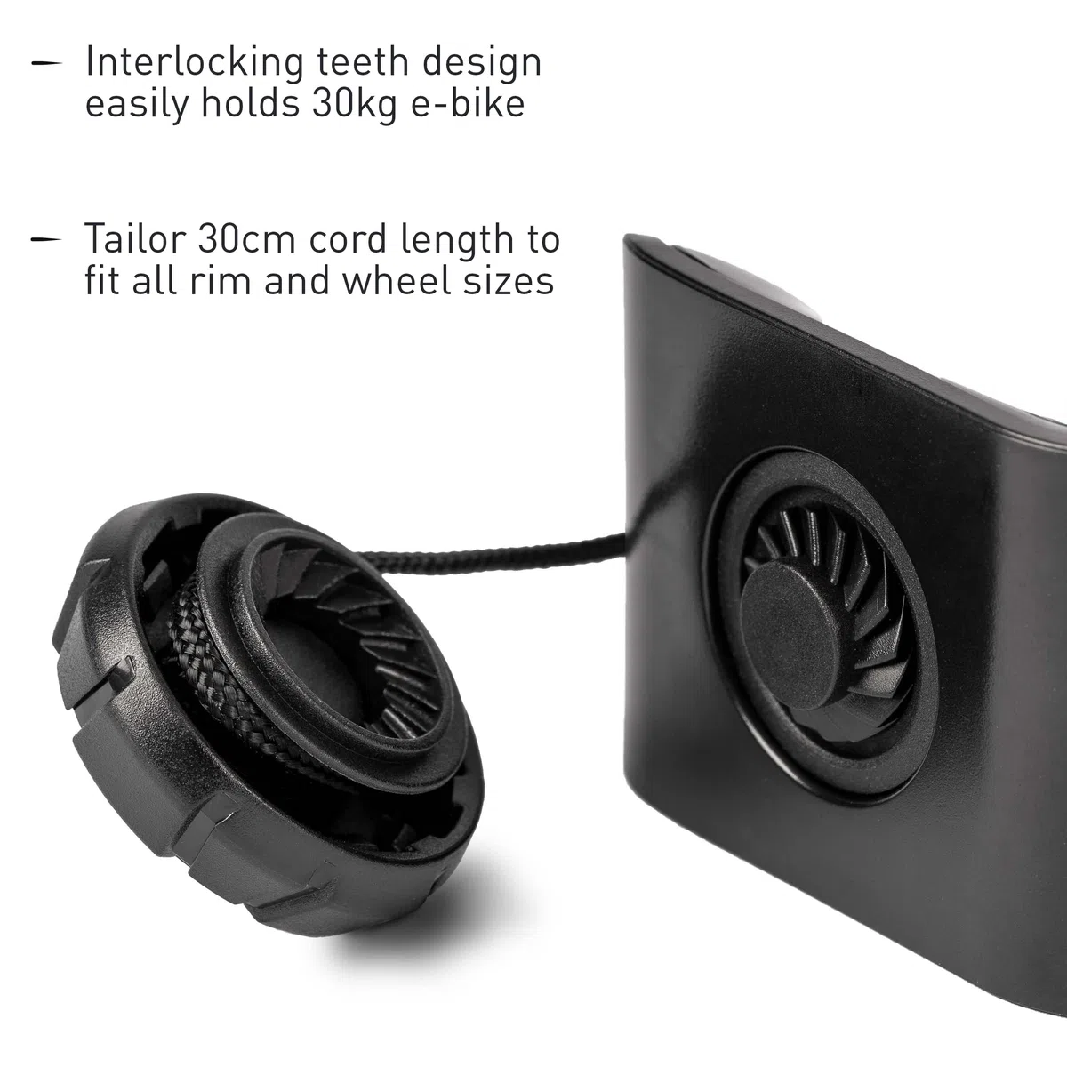 Hornit CLUG Pro Soporte de Pared para Bicicleta | Gancho de Bicicleta | Almacenamiento de Ciclo | Con Correa FIDLOCK | 5 Tamaños | Fácil de Instalar