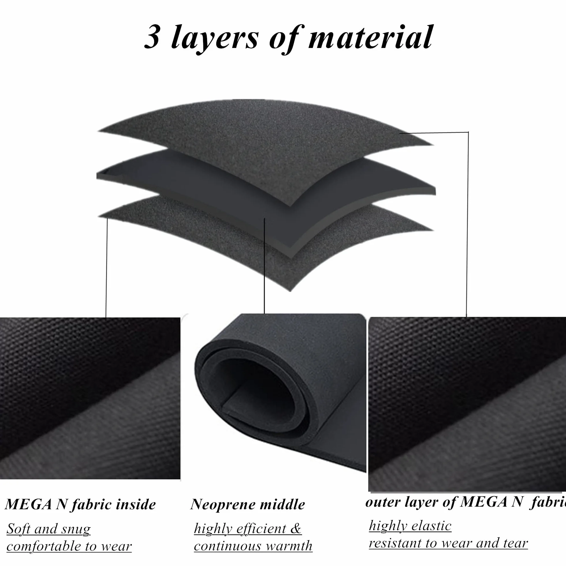 Traje de Neopreno 1.5mm/3mm Chaqueta con Cremallera - Chaqueta de Buceo de Manga Larga para Hombres y Mujeres para natación, Buceo con Tubo, Submarinismo y Surf