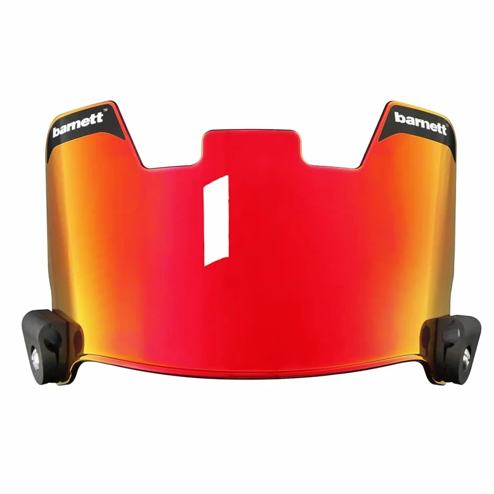 BARNETT Reve Visera para Casco de fútbol Americano Rojo