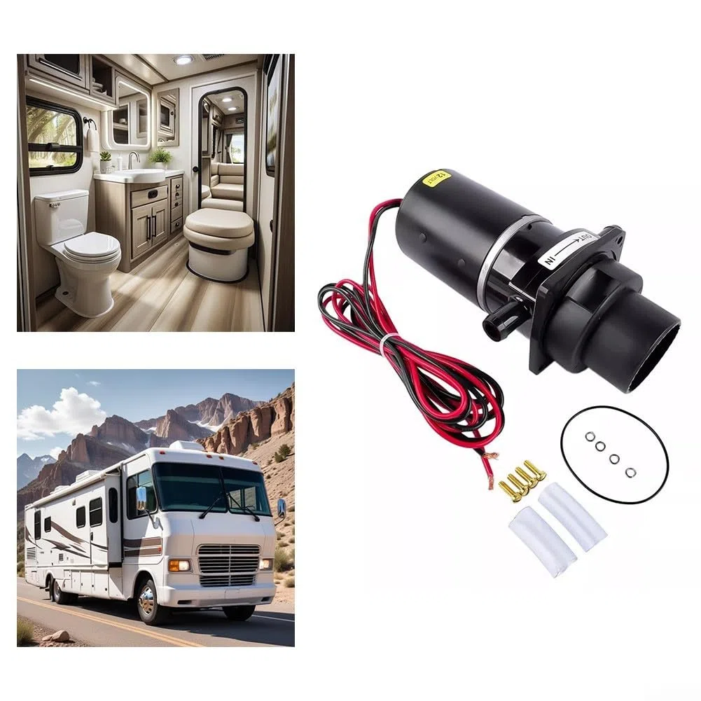 Kit de montaje de sub macerador de inodoro eléctrico marino, bomba de descarga de inodoro eléctrico, para Jabsco 37010-Series 12V
