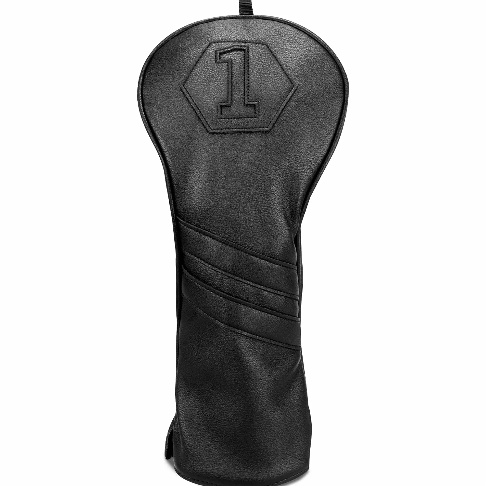 Fundas para cabeza de palo de golf madera Driver Fairway Hybrid 1FH negro piel sintética cierre elástico