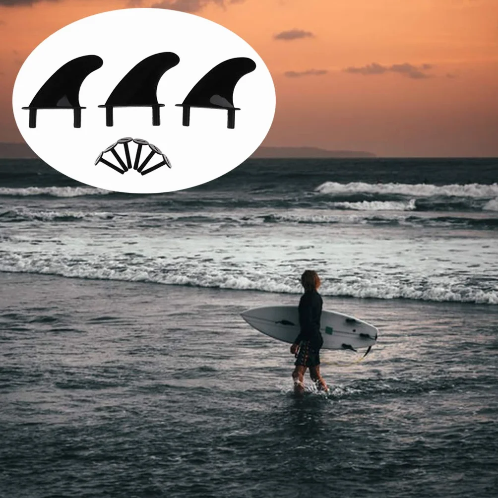 Perfeclan 3 Piezas Softboard 3 Fin Set Tornillos Y Aletas Catch Surf