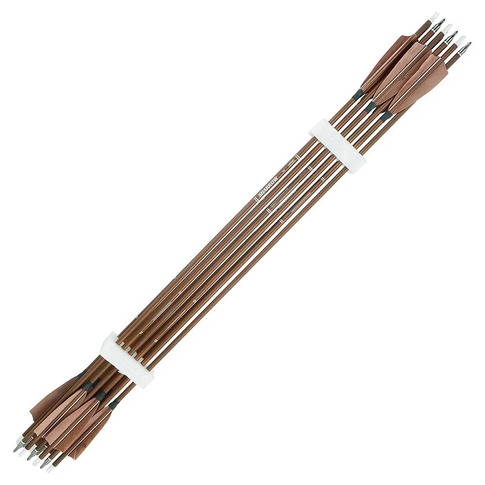 Flechas de Carbono Puro para Tiro con Arco, 32 ", Spine 340/400/500/600, Flechas de Caza para Arco Compuesto y recurvo