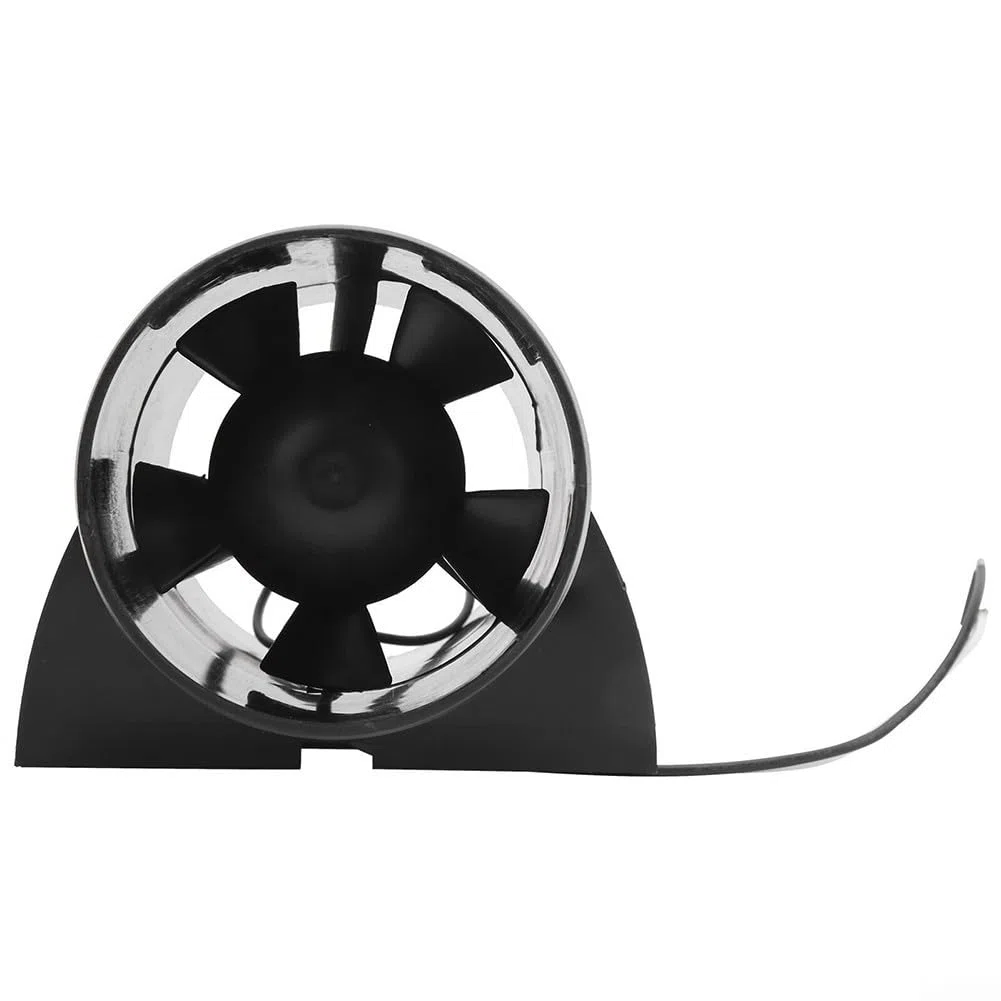 Zoegneer Ventilador de aire de escape de barco de plástico negro, soplador de cabina CC, soplador de escape marino de 12 V