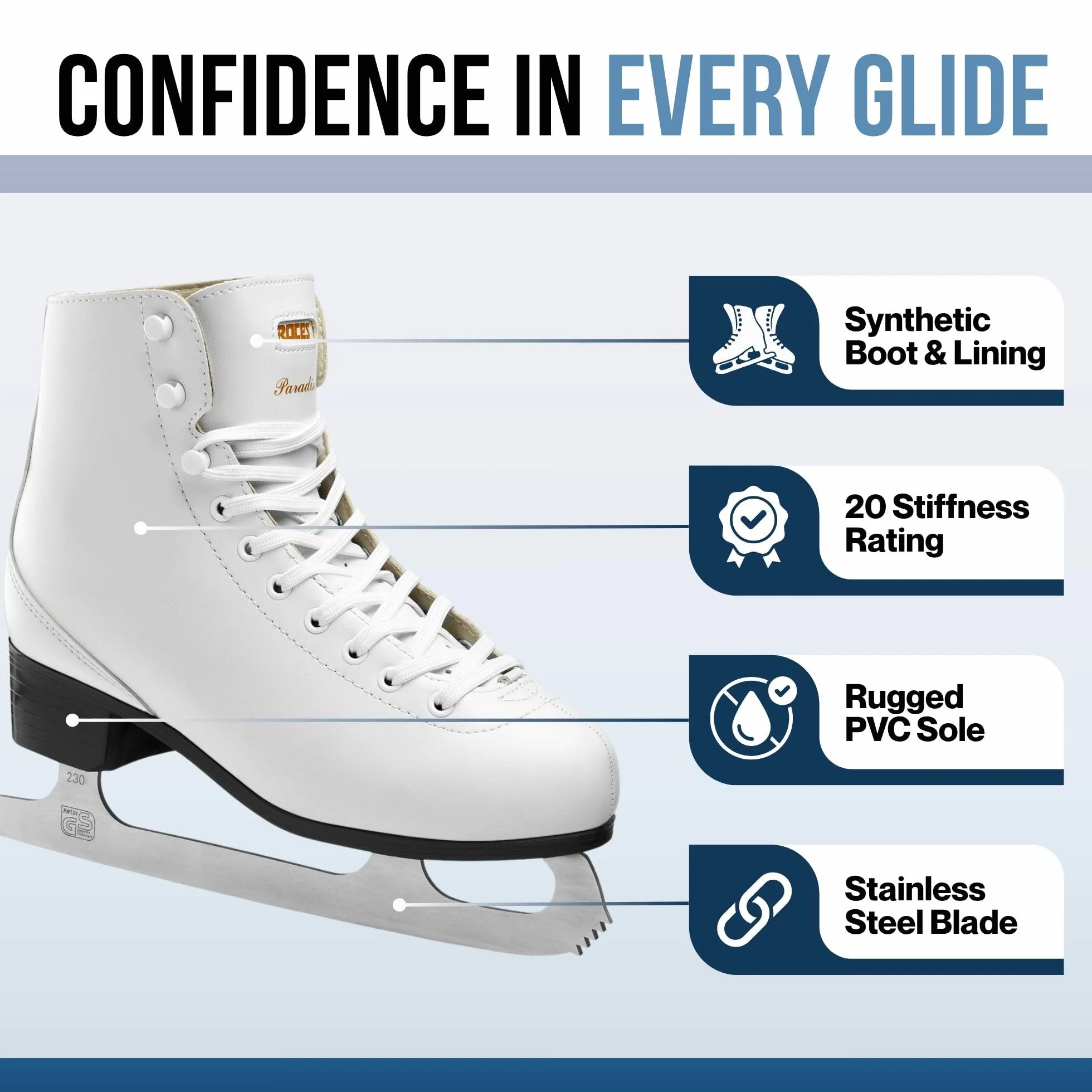 Roces Paradise Lama Schlittschuhe Patines de Patinaje sobre Hielo