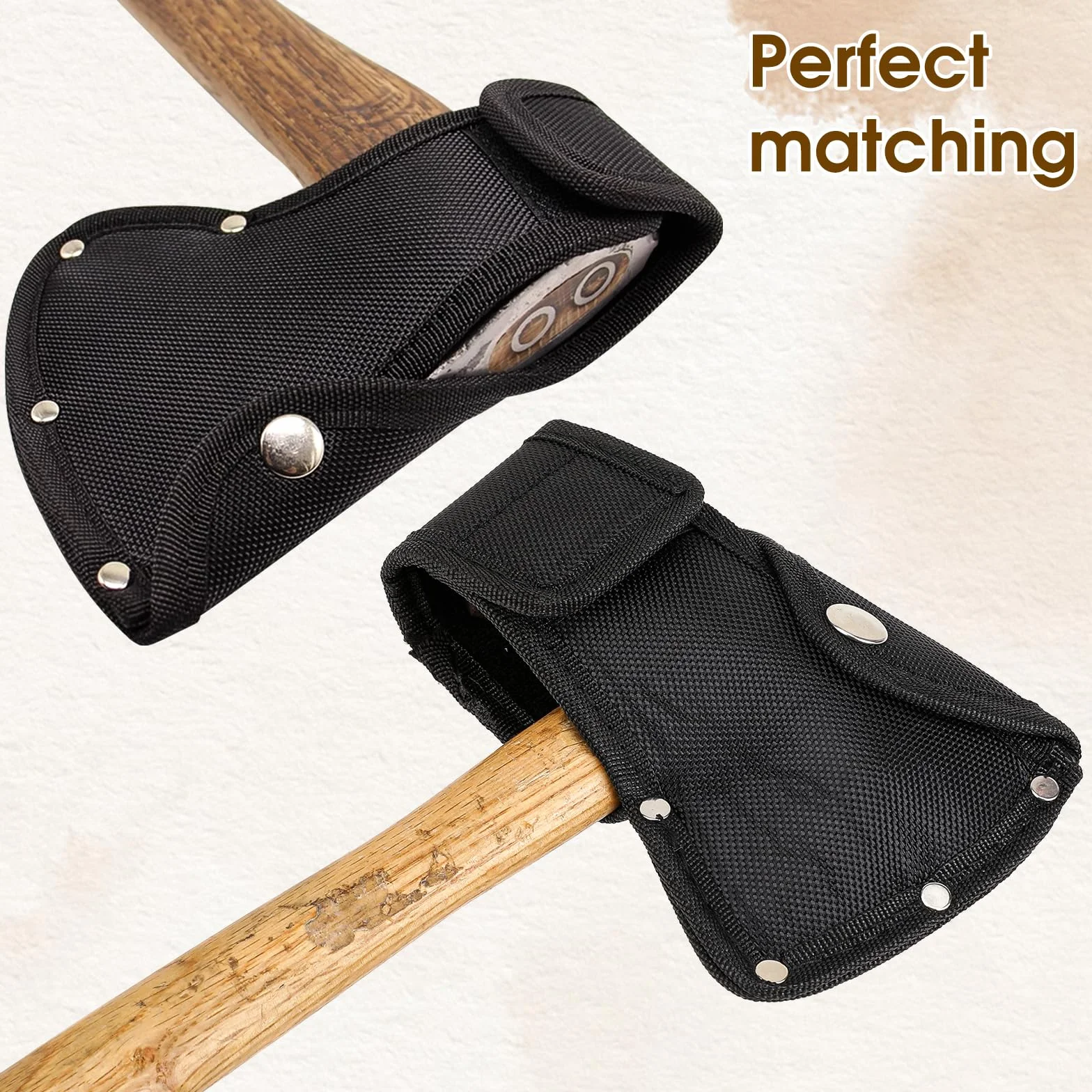 Molain Hatchet Sheath, Axe Head Cover for 1-1/4lb Axe, Double Snap Hatchet Blade Protector