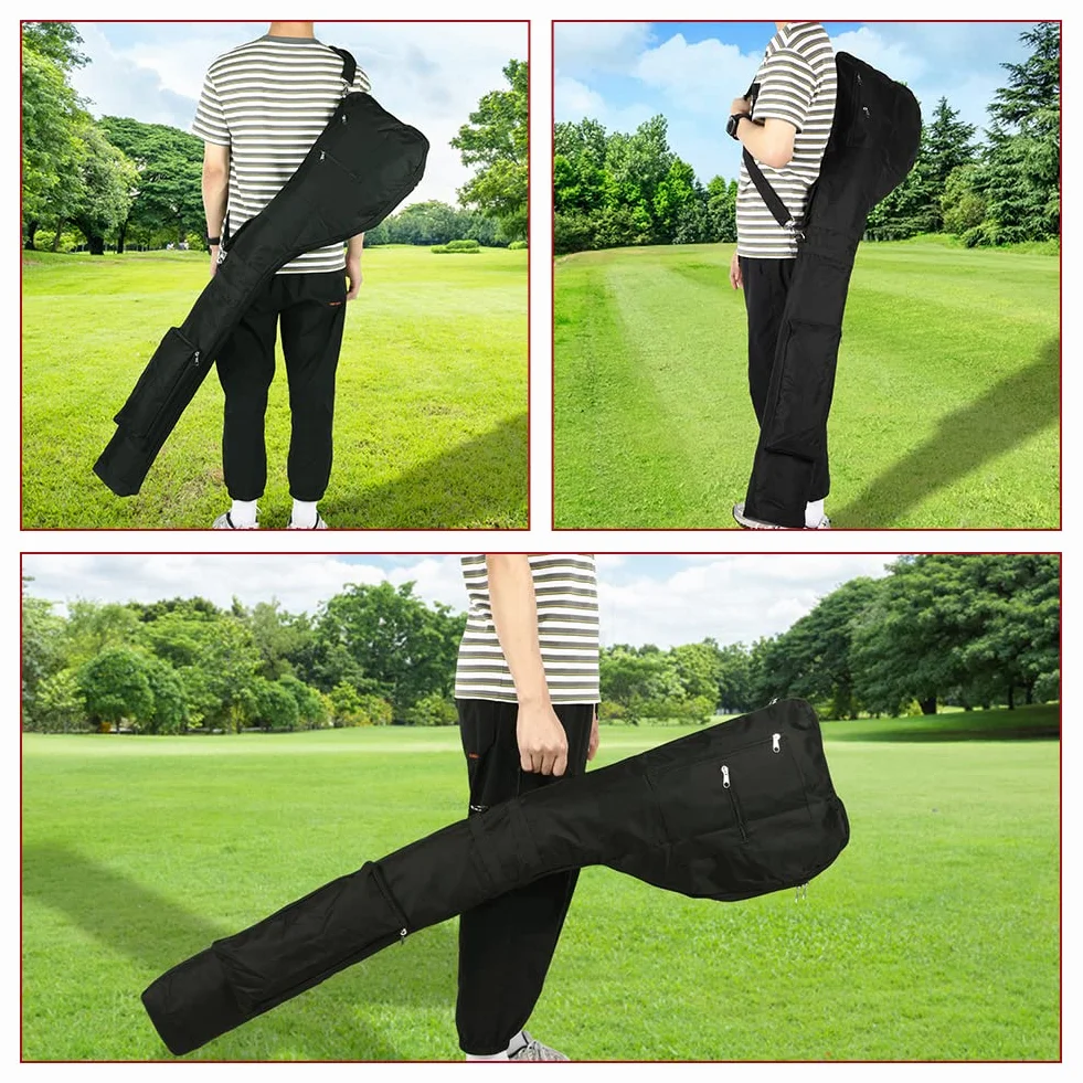Bolsa de Golf Plegable Portátil para 8-10 Palos, Mini Bolsa Impermeable para Mujeres y Hombres