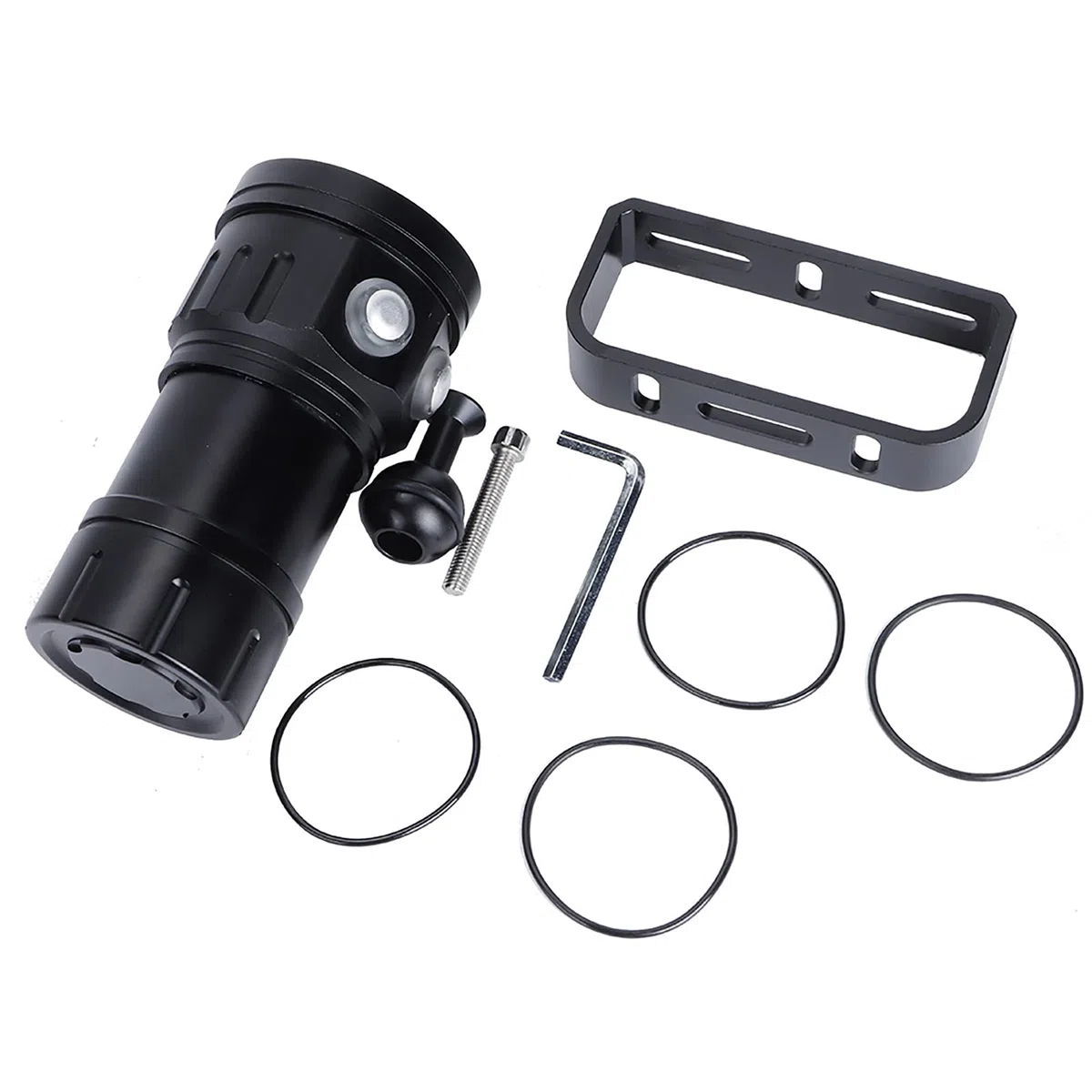 Linterna subacuática OKJHFD IPX8,Linterna de buceo , linterna profesional portátil de 18000lm 500M, lámpara impermeable superbrillante para campamento al aire libre