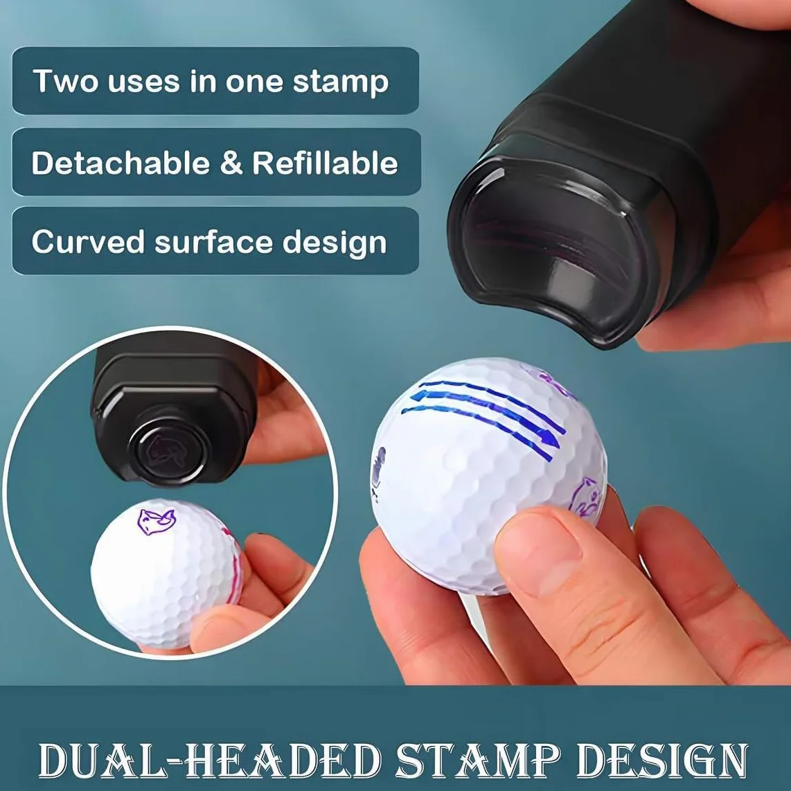 Marcador De Bola Personalizado, Sellos De Golf Con Autotinta, Regalo Para Jugador De Golf