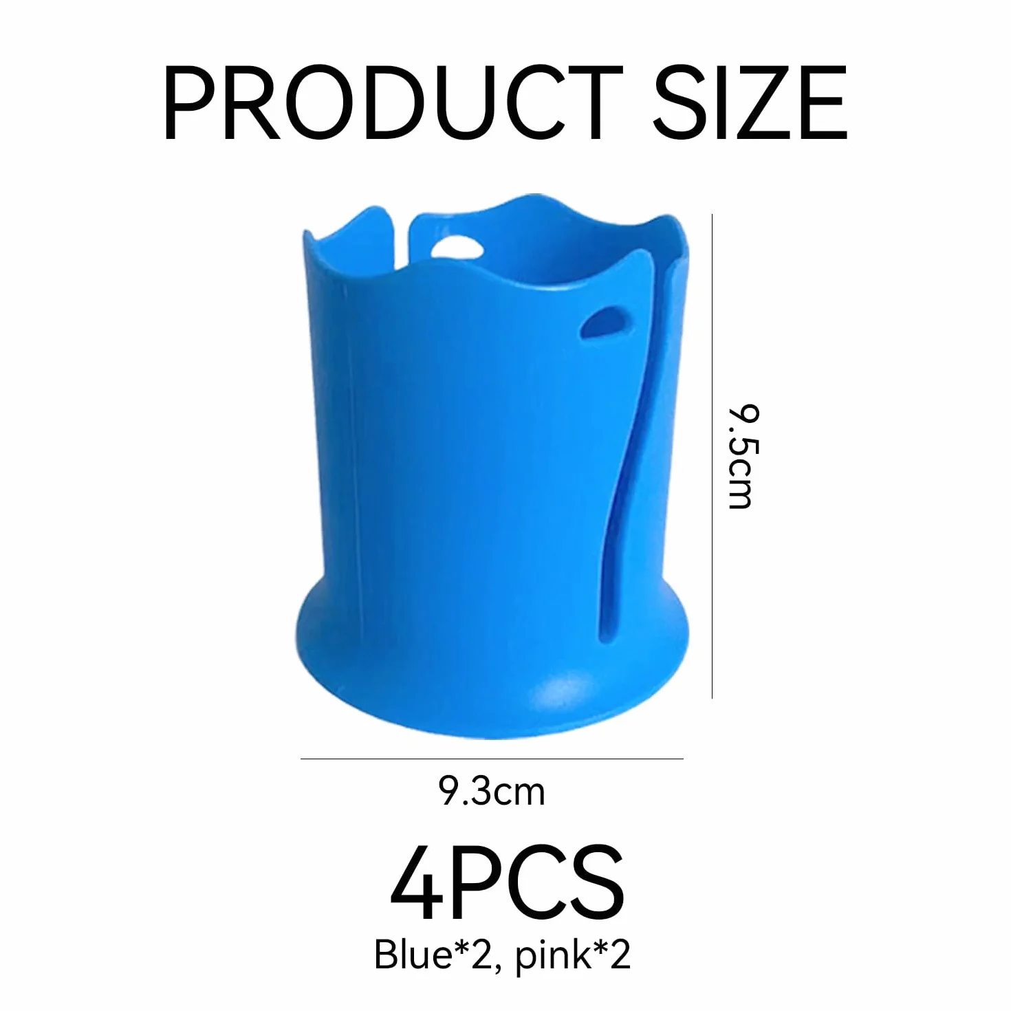 Soporte para Bebidas de Silicona para Tabla de Surf Paddle Surf, 4 Piezas (Azul, Rosa Roja)