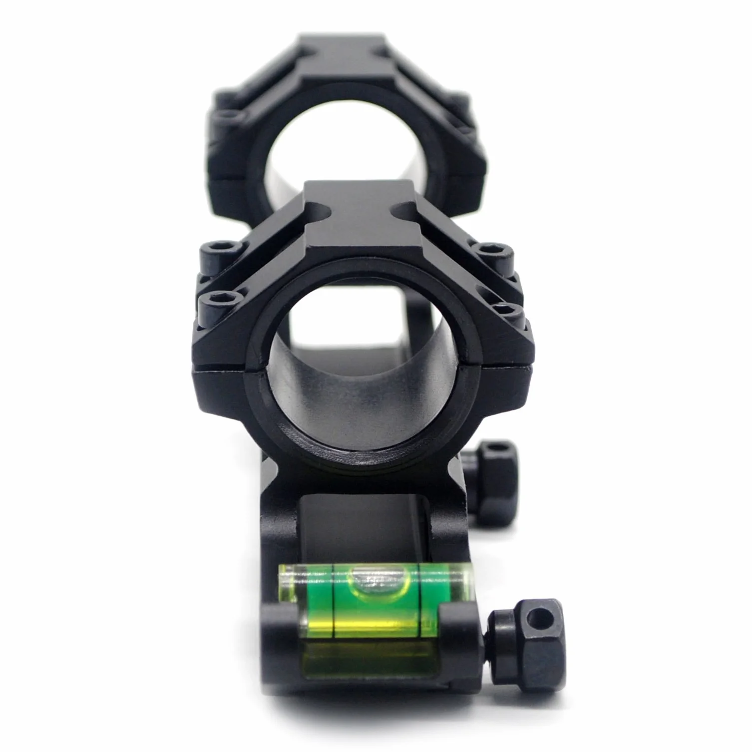 TRIROCK Scope Mounting Rings with Bubble Level, Dual Mount Adapter Ring 30mm / 25.4mm (1 Inch) for 20mm Picatinny Weaver Rail