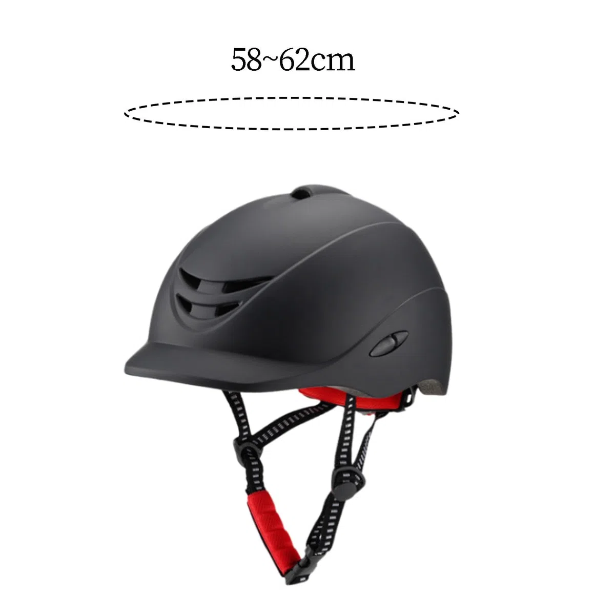 Perfeclan Casco Ecuestre de Verano Gorra de equitación Borde extraíble Transpirable Compacto Ajustable Hombres Mujeres Casco Ecuestre Casco de equitación para