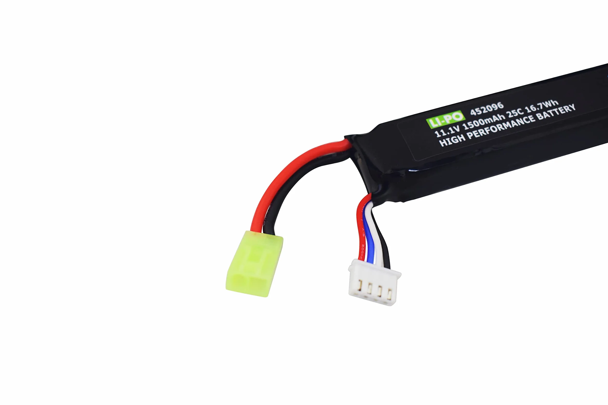 2PCS 3S 11.1V 1500mAh 25C Batería de Litio con Conector Mini Odamiya para Airsoft G36C M4A1-RIS M4A1 CAR15 MP5A5 M249 MP5K MC51 FNP90 AK47 G3A4 G36 Toy AEG Airsoft Rifle Batería
