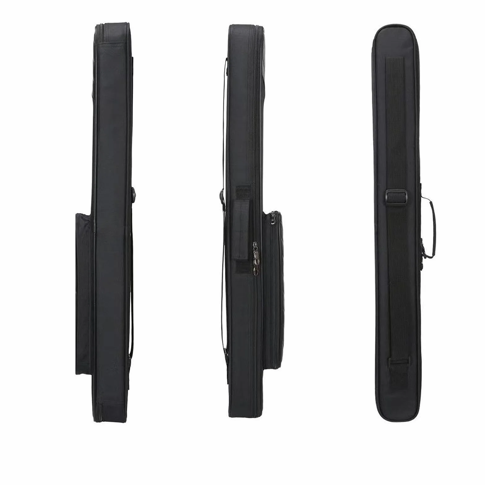 Funda para Taco de Billar Estuche Protector con Bolsillos Tela Oxford Impermeable Negro