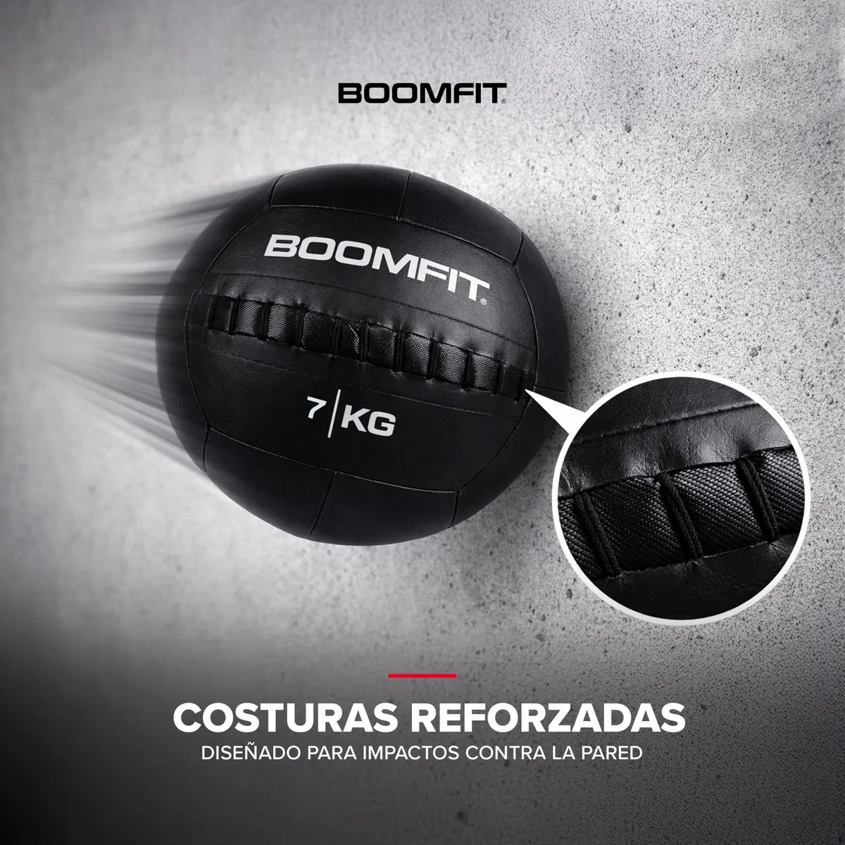BOOMFIT Wall Ball 2–15 kg | Balón Medicinal Antideslizante Superficie Lisa | Carga centrada Estable | Progresión por Pesos sin Cambiar sensaciones | Crossfit, Funcional y HIIT