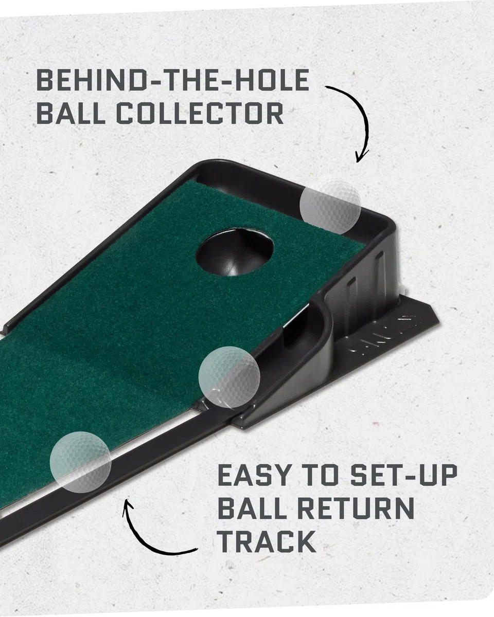 SKLZ Accelerator Pro, tapete de Golf para Interiores, Accesorios de Golf, tapete de Golf Interior, Verde Oscuro, 275 cm