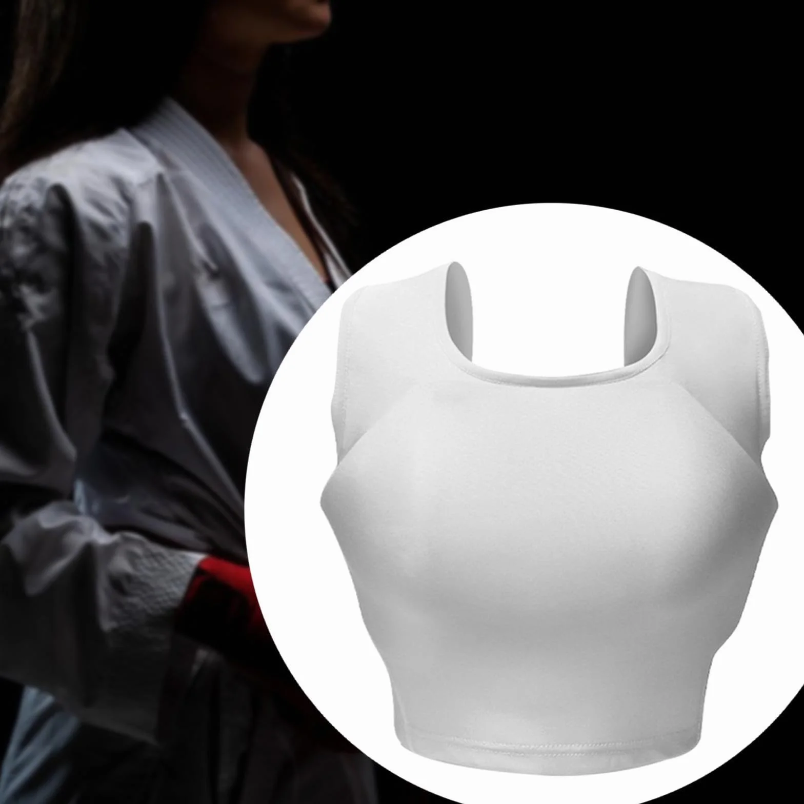 Baoblaze Protector de Pecho para Mujeres en Karate, Soporte para Costillas, Boxeo