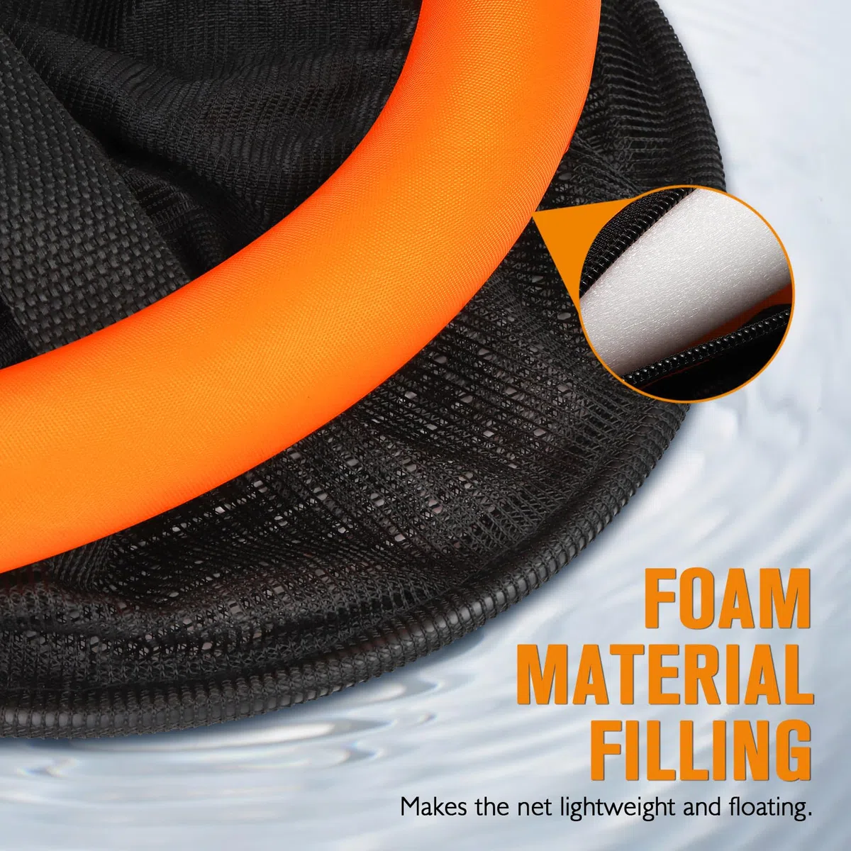 Dovesun Cesta Flotante de Pesca Red Plegable Portátil de Malla de Nylon Recubierta Jaula de Almacenamiento de Cebo para Conservar Cangrejos Pececillos Sanguijuelas y Otros Cebos Vivos