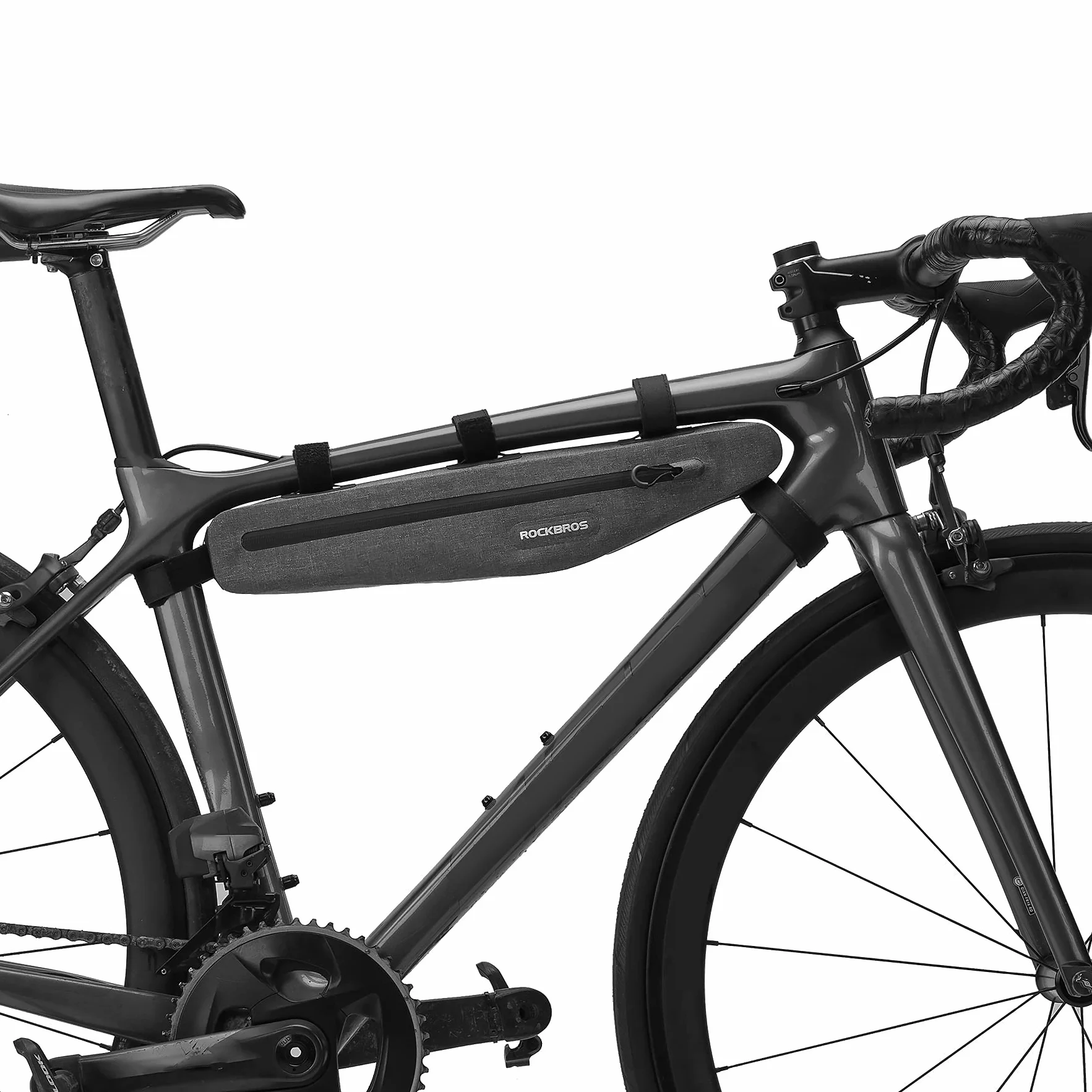 ROCKBROS Bolsa Cuadro de Bicicleta, Bolsa Larga Impermeable Capacidad Grande para MTB Bicicleta Carretera Ciclismo