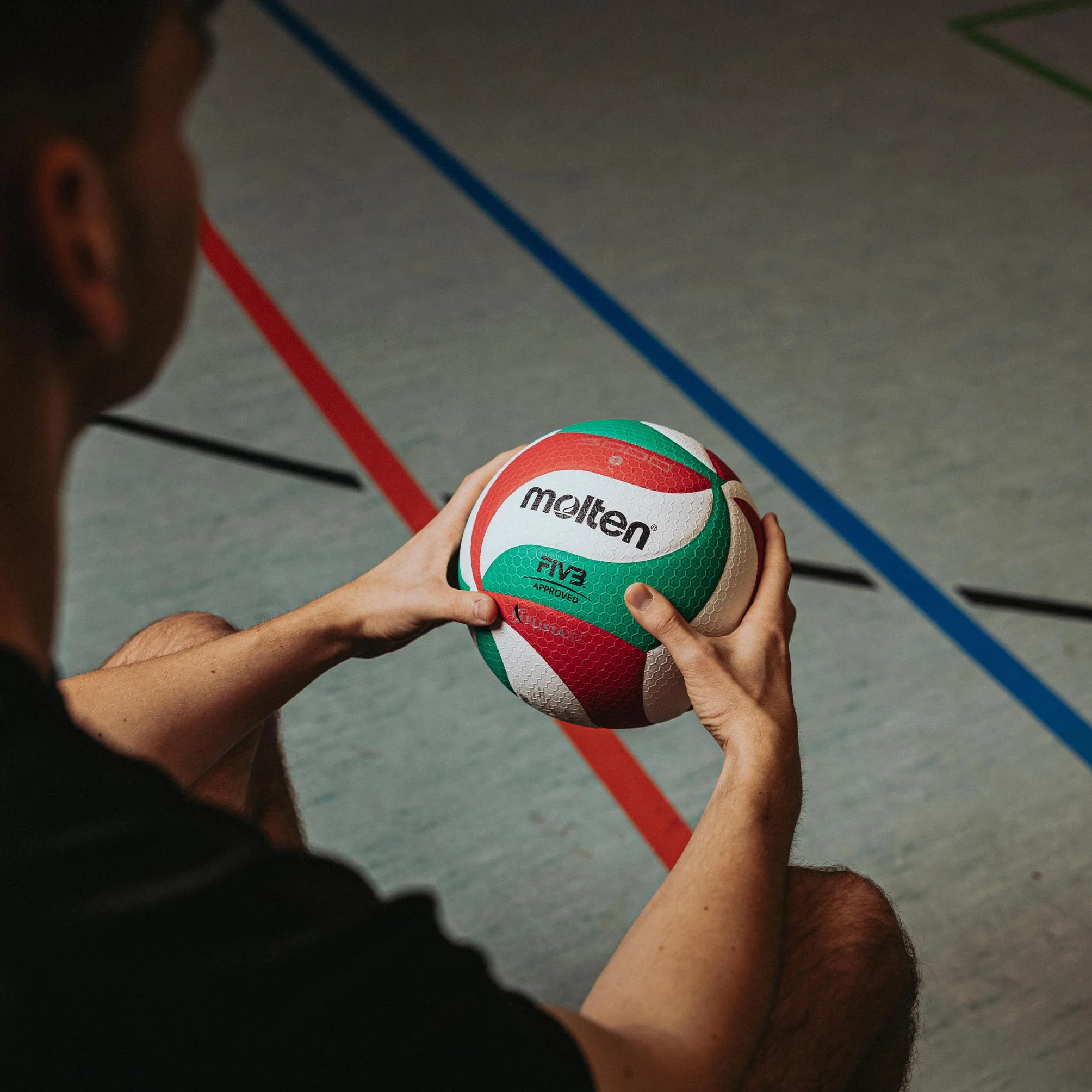 Molten VM2200 Balón de Voleibol White/Green/Red 5