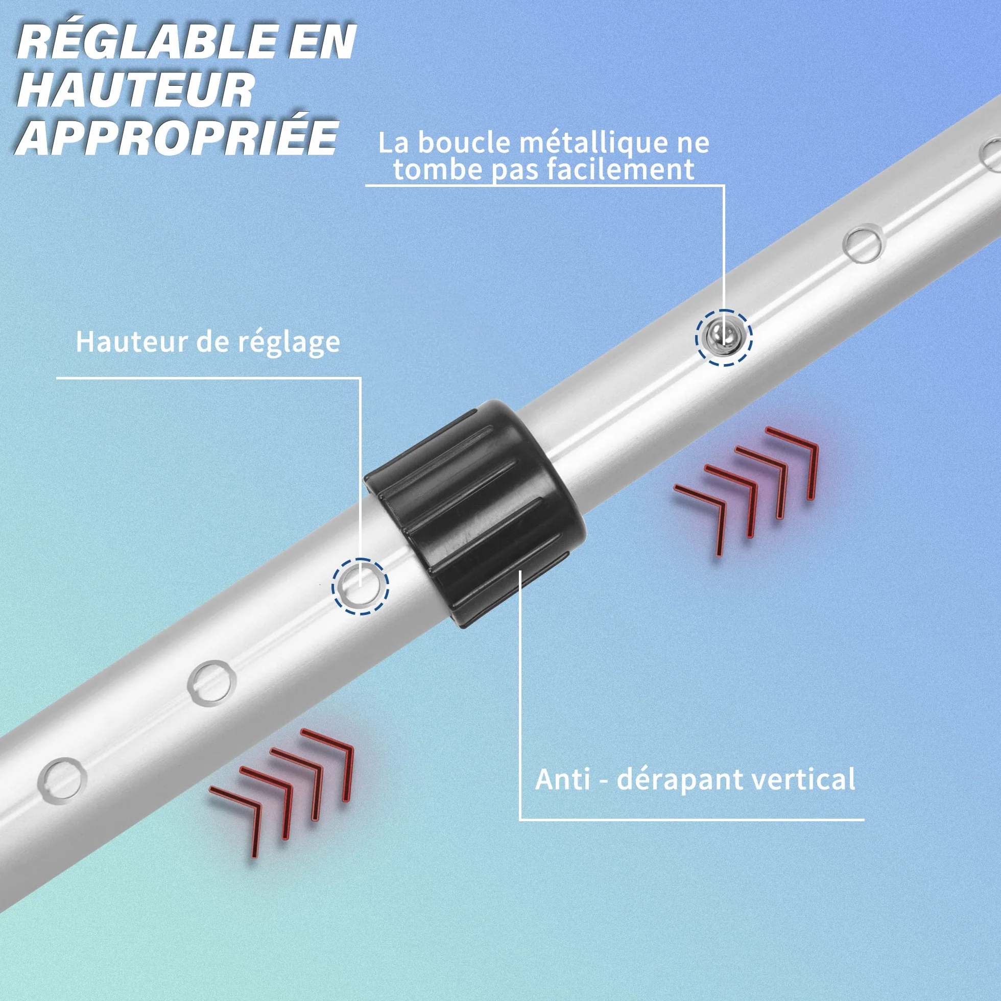 OUUTMEE Barra de apoyo para bolsas de golf, barra de soporte de aluminio para golf, hexagonal, resistente al impacto, cubierta de viaje flexible para golf, club de golf, soporte de viaje, barra de