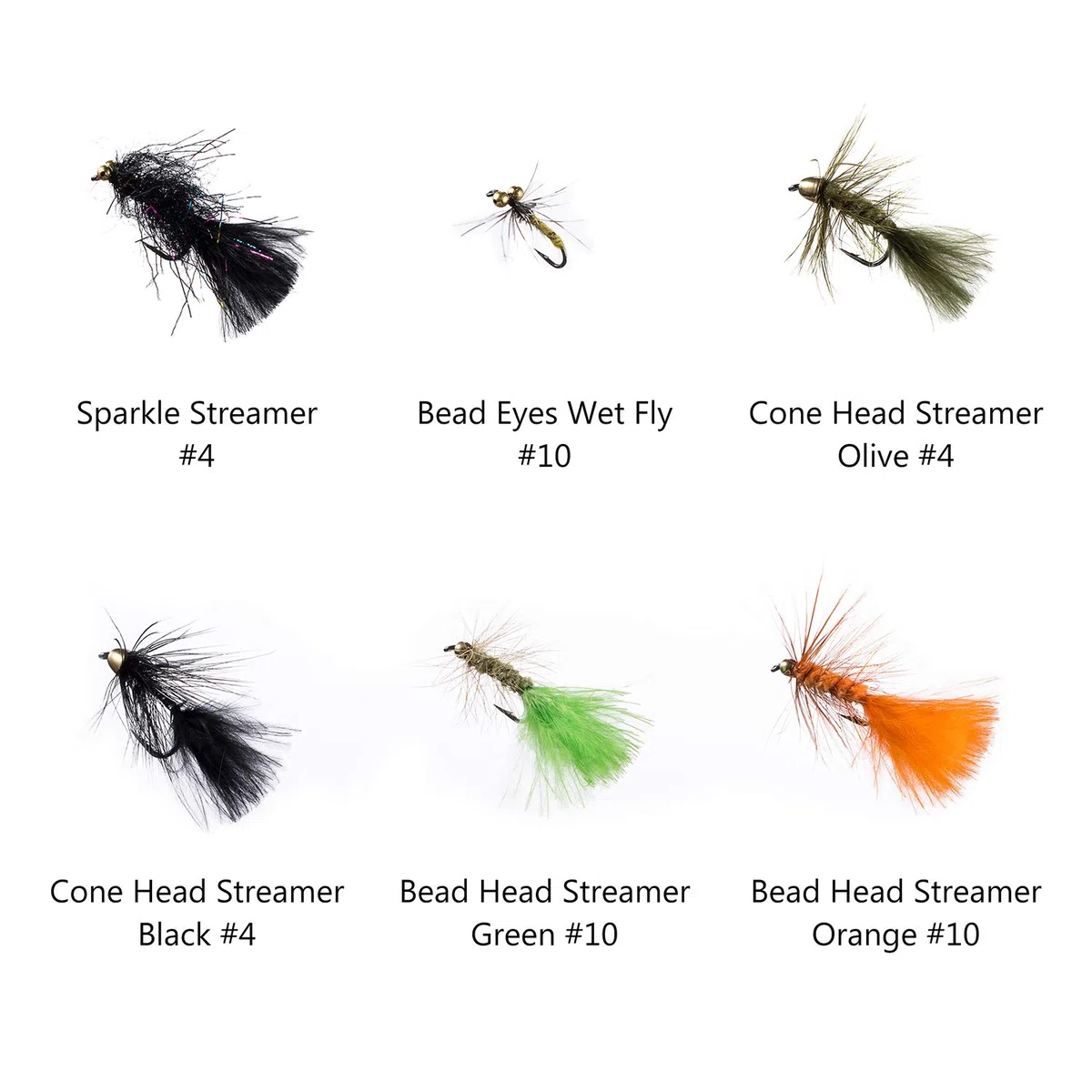 BASSDASH Kit de Moscas de Pesca con Mosca, Surtido de Moscas, Pesca de lubina con Caja de Moscas, 36/64/72/76/80/96 Piezas con Moscas secas/húmedas, ninfas, serpentinas, Popper