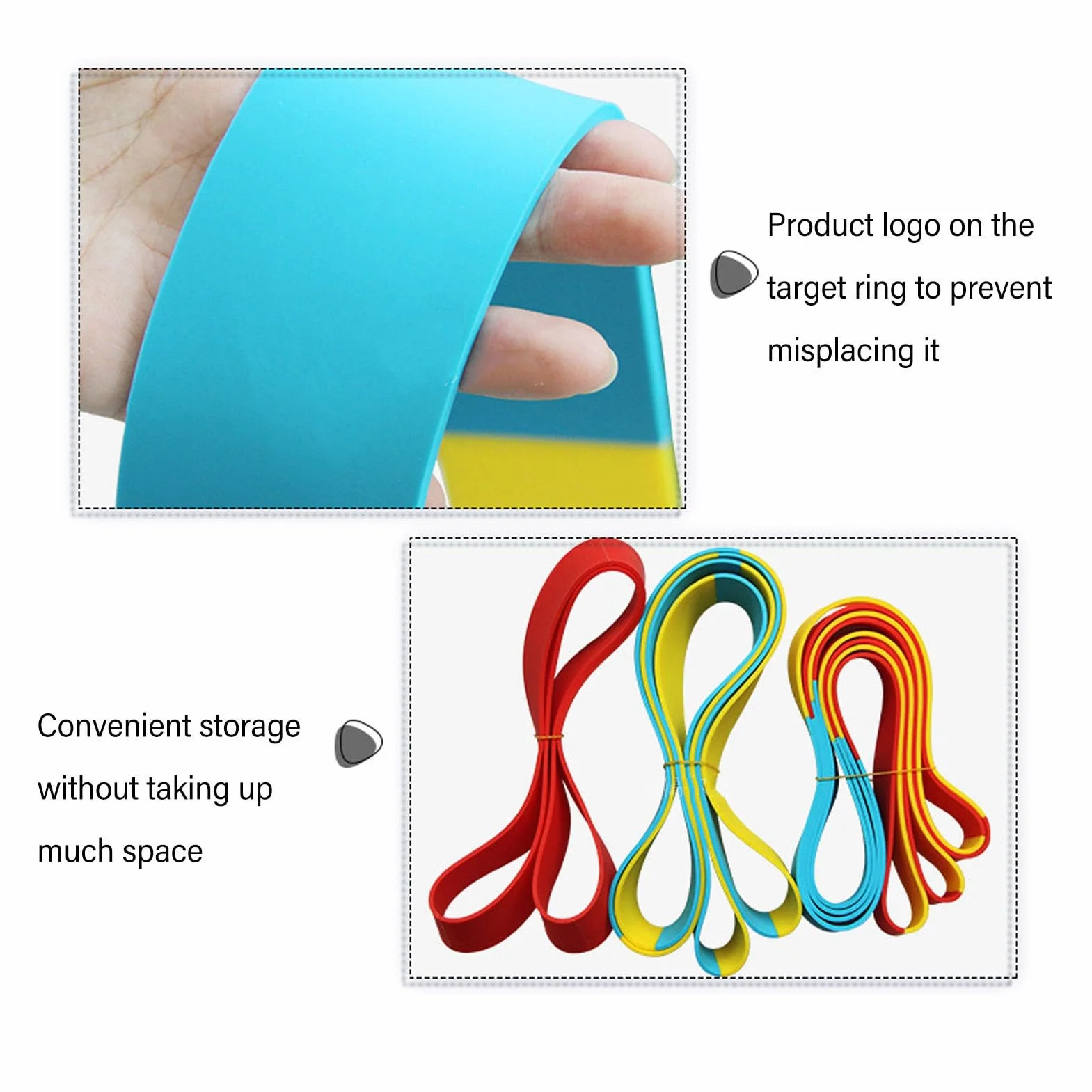Anillos de Objetivo para Práctica de Golf, Indicador de Objetivos Vibrantes de Silicona Ultrafinos, Juego de Práctica Circular para Entrenamiento de Golf