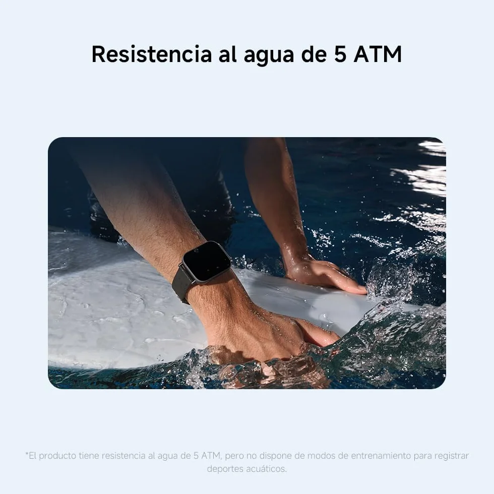 XIAOMI Redmi Watch 5 Active, Llamadas Bluetooth, Pantalla LCD 2 Pulgadas, Monitor Frecuencia Cardíaca, 140 Modos Deportivos, Negro