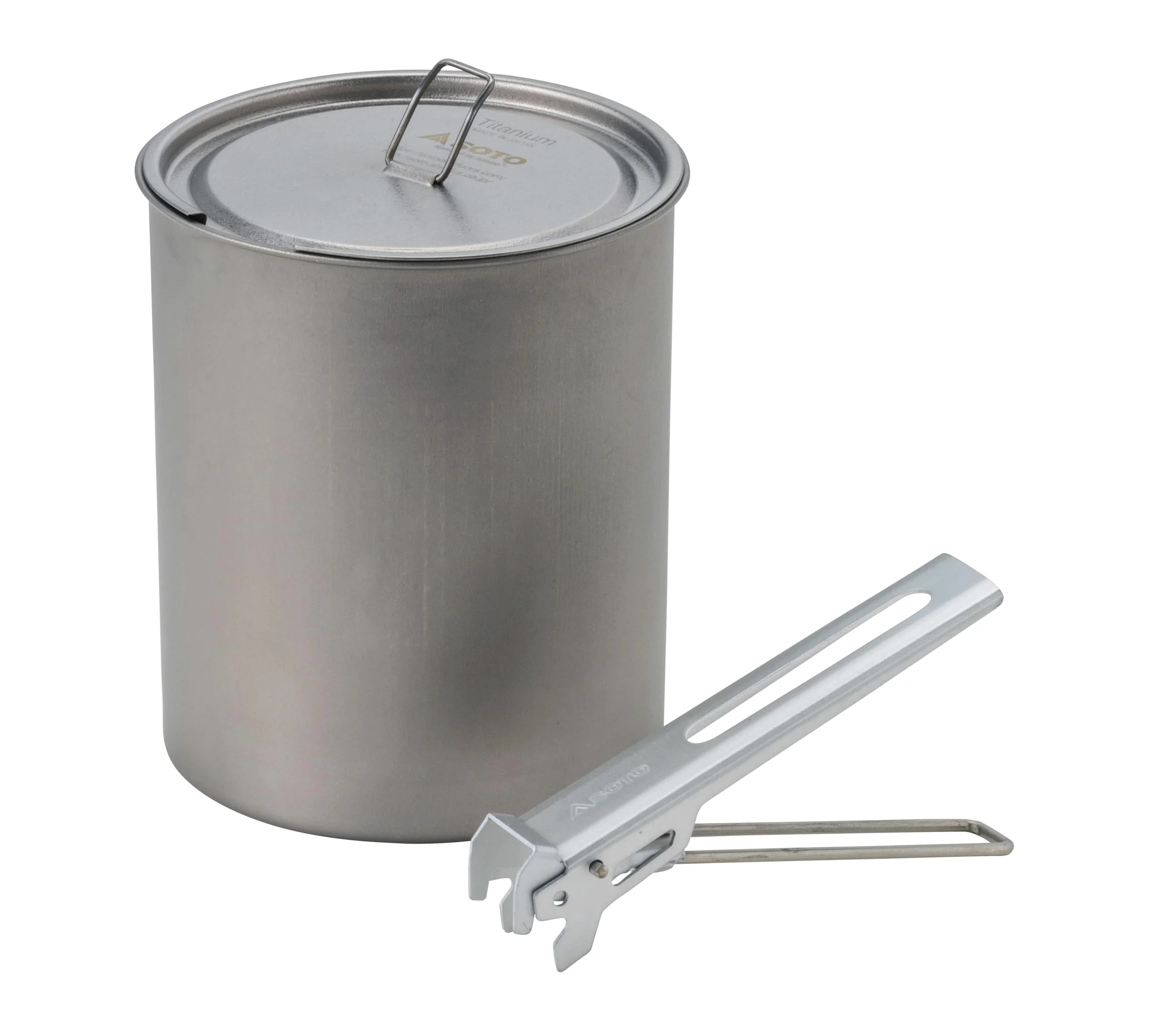 SOTO Maceta de titanio, ultraligera con elevador para camping, senderismo, mochileros, al aire libre y picnic (750 ml)