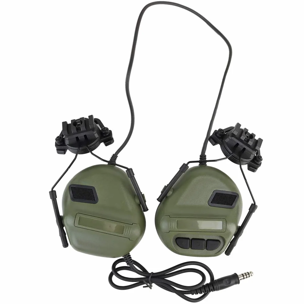 Auriculares de Casco Táctico con Adaptador de Riel de Casco Militares Fast Casco de Accesorios por Airsoft Paintball Disparar
