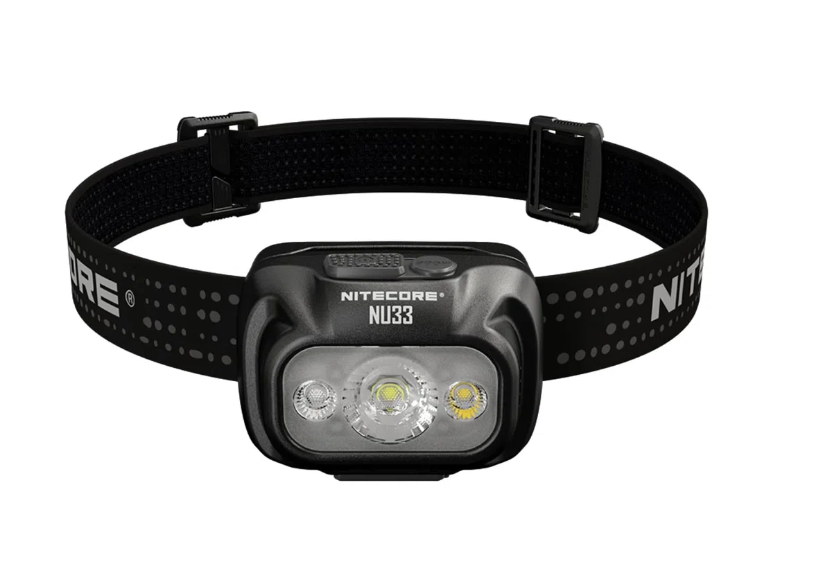 Nitecore NU33 - Linterna frontal de 700 lúmenes, USB C, recargable con luz roja
