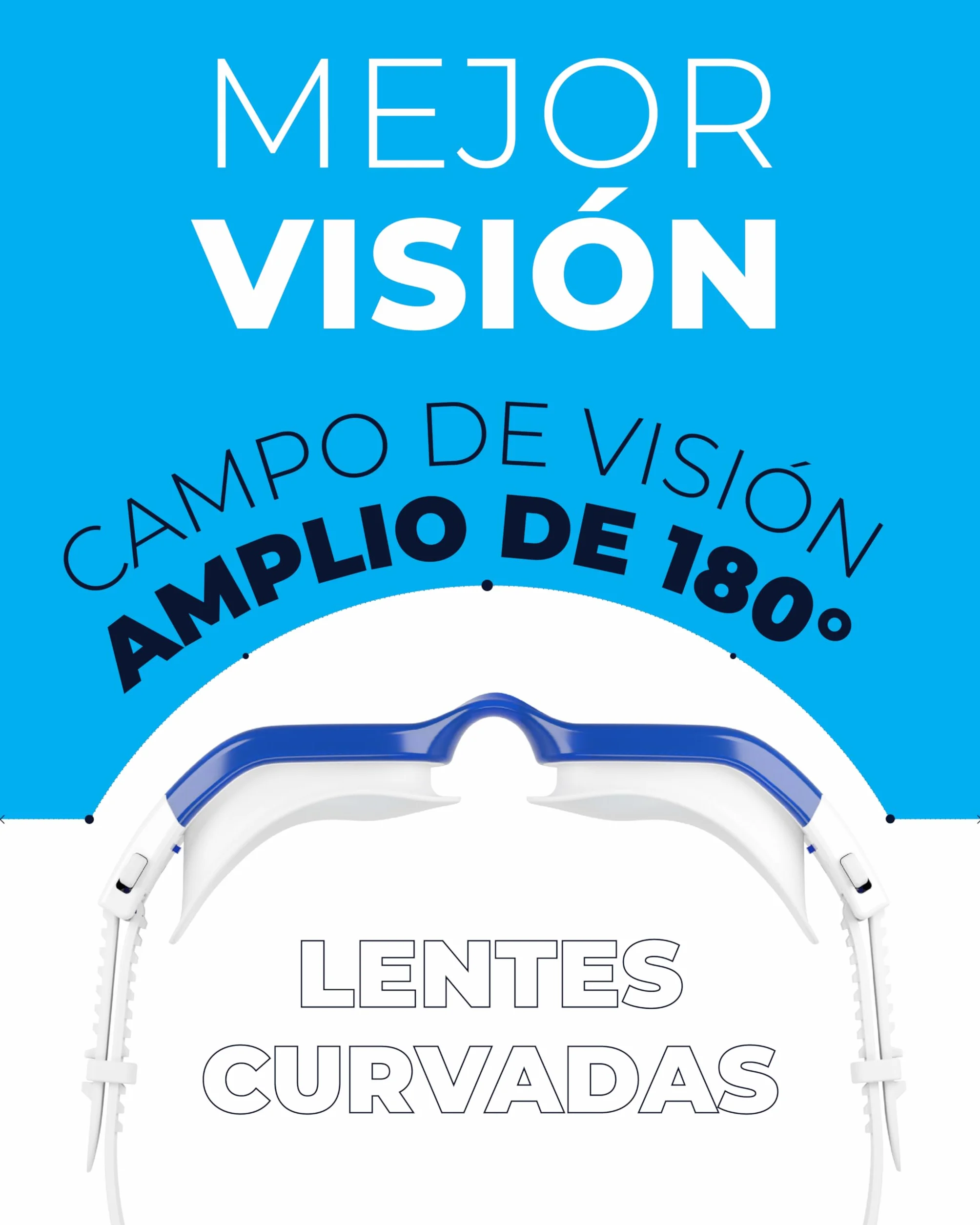AqtivAqua Gafas de Natación DX Anti Vaho Sin Fugas Visión Amplia