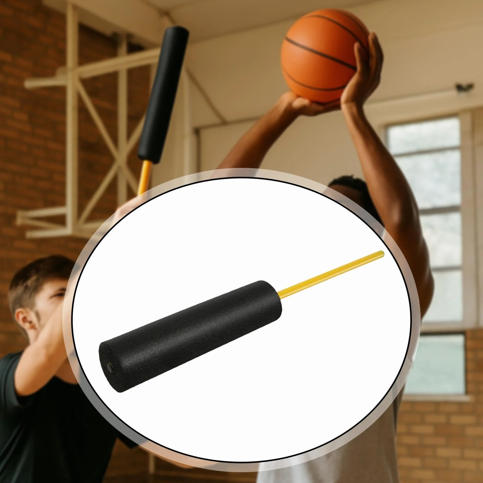 Protector de bloqueo acolchado para equipo de entrenamiento de 30.3 pulgadas, ayuda de práctica de defensa de baloncesto