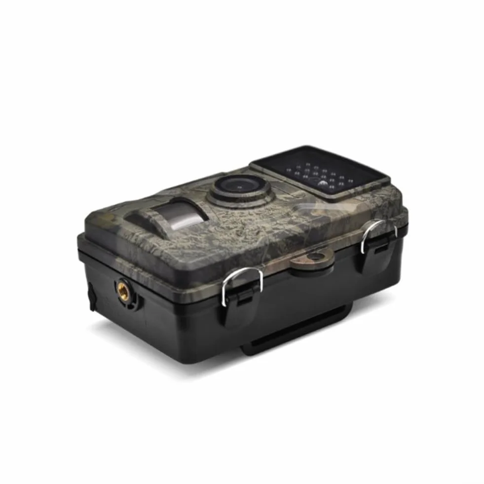 Cámara Fototrampeo 12MP 1080P, Cámara de Caza con Visión Nocturna 40IR y 0.8s de Disparo, IP66 Impermeable para Vida Silvestre, Monitoreo Exterior y Seguridad