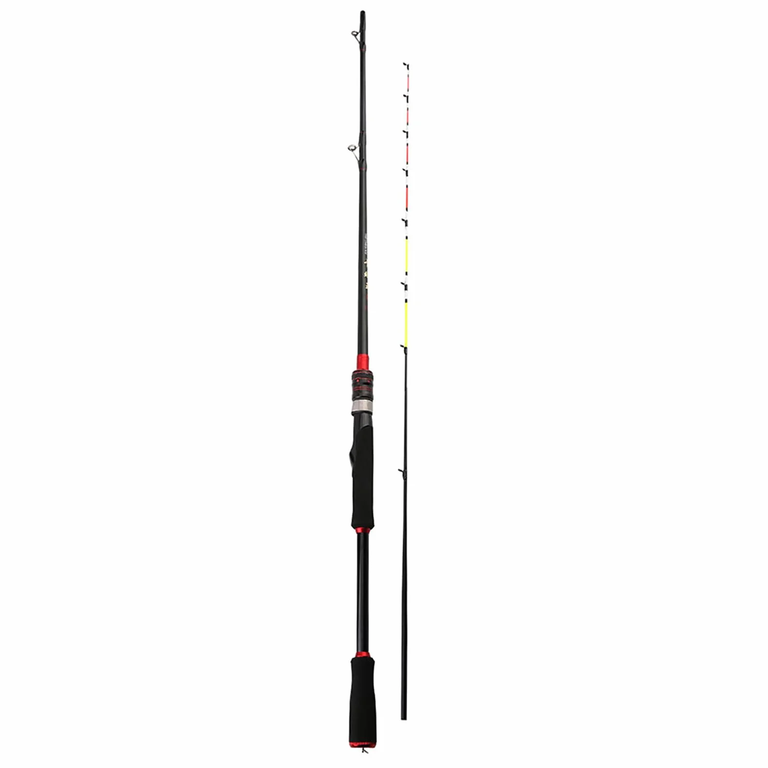 Caña de pescar Baitcasting – Caña de pescar de carbono ligera, construcción duradera y delicada, control suave de la línea | Equipo de pesca profesional para ríos, barcos, mares y marinas