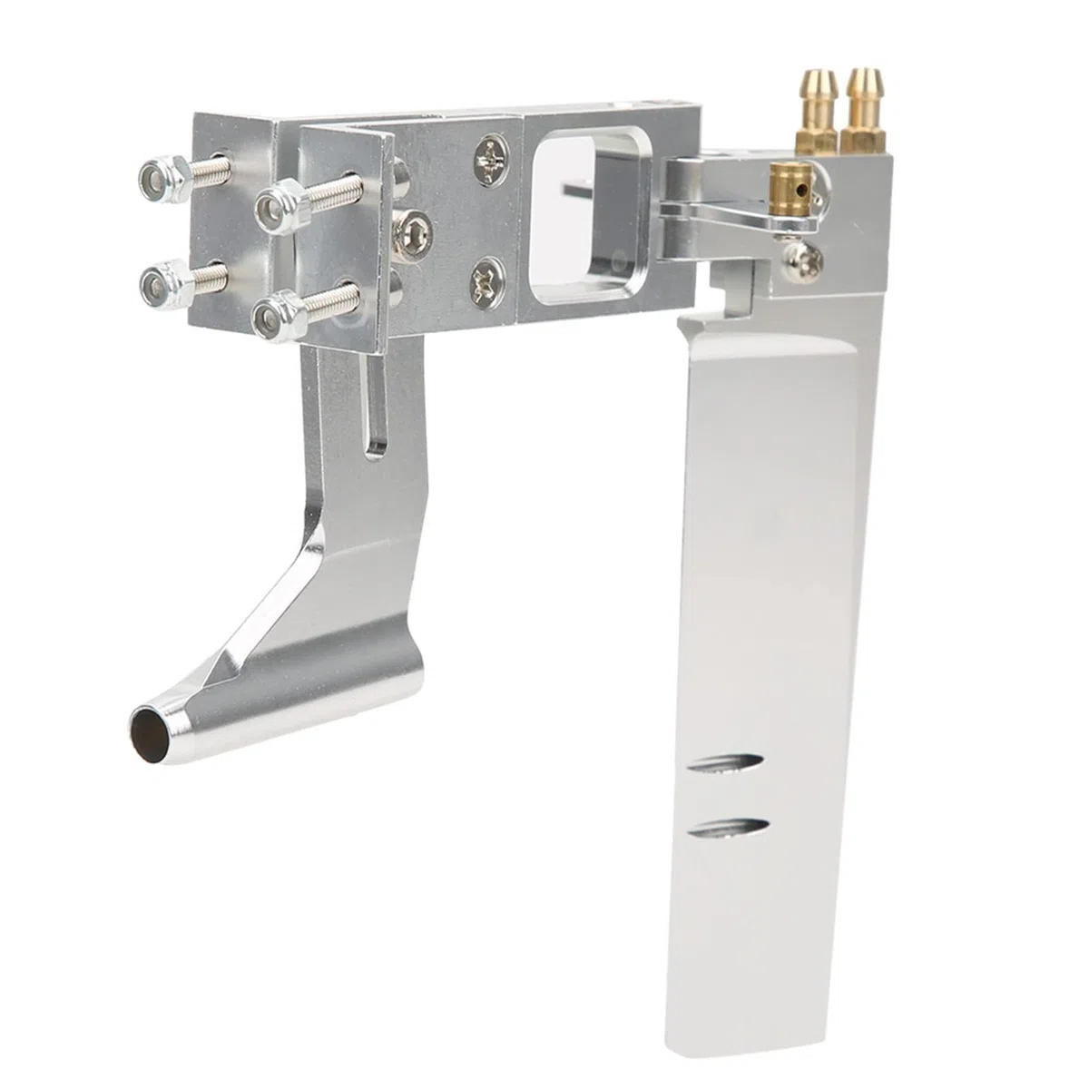 Agatige Conjunto De Timón De Barco RC, Eje Flexible De Aleación De Aluminio De 0,2 Pulgadas con Juego De Soporte Conjunto De Timón Integrado De 4,3 Pulgadas Piezas De Barco RC para El Sistema De Eje