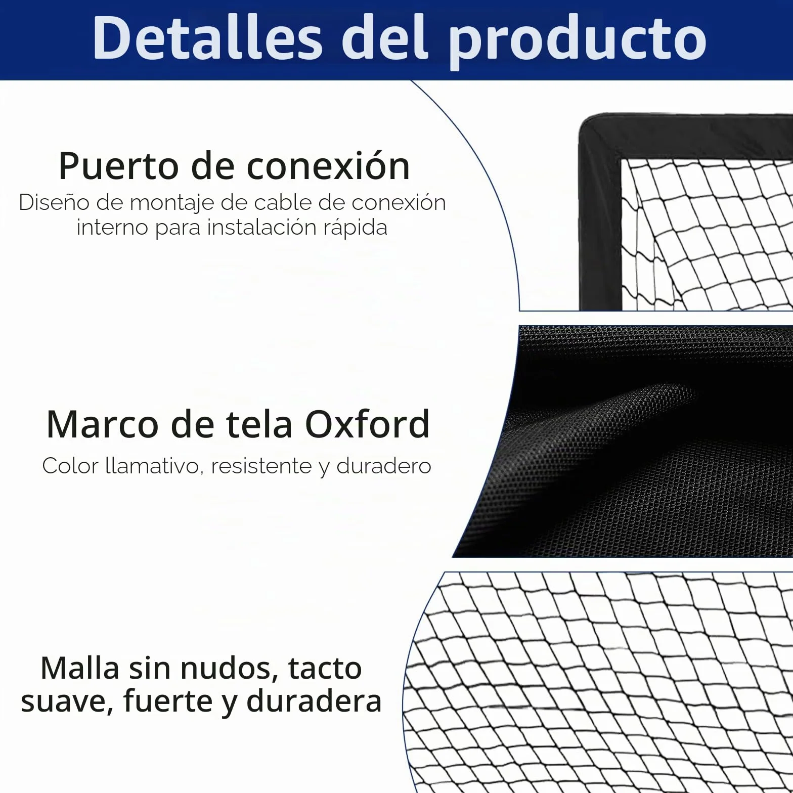 Portería de fútbol plegable 2 unidades con barras de fibra de vidrio y bolsa de transporte