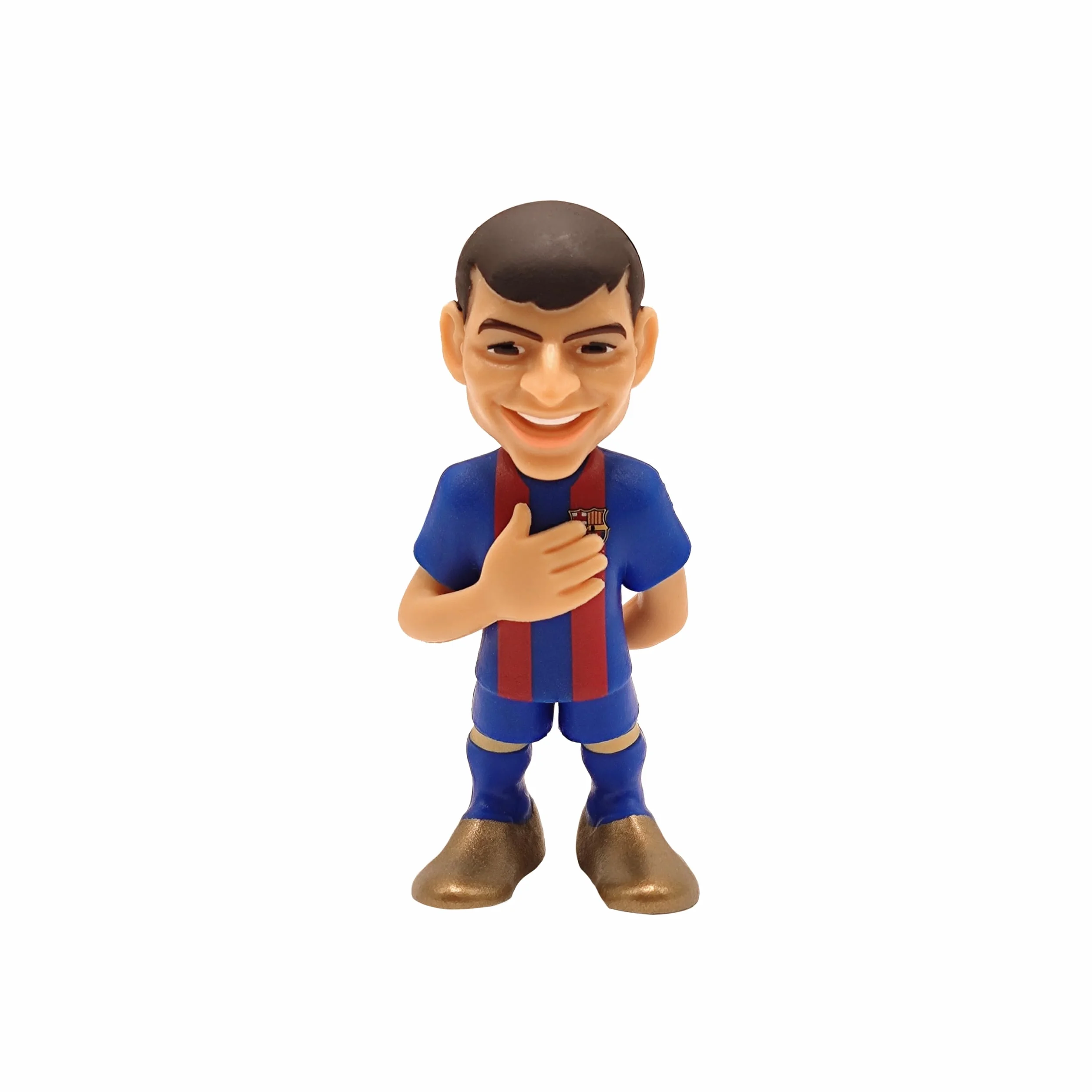 MINIX Collectible Figurines - 5-Pack of 7cm Soccer Players - A Miniature Marvel for Every Football Enthusiast. FC Barcelona, Araujo, TER Stegen, GAVI, Pedri, Lewandowski, 7cm