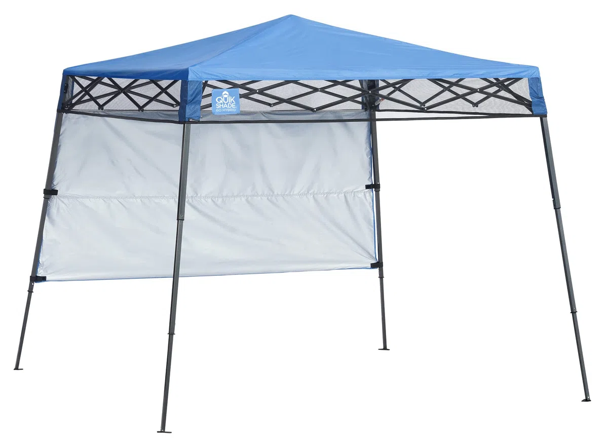 Quik Shade Go Hybrid Sun Protection Pop-Up Compact and Lightweight Base Slant Leg Backpack Canopy