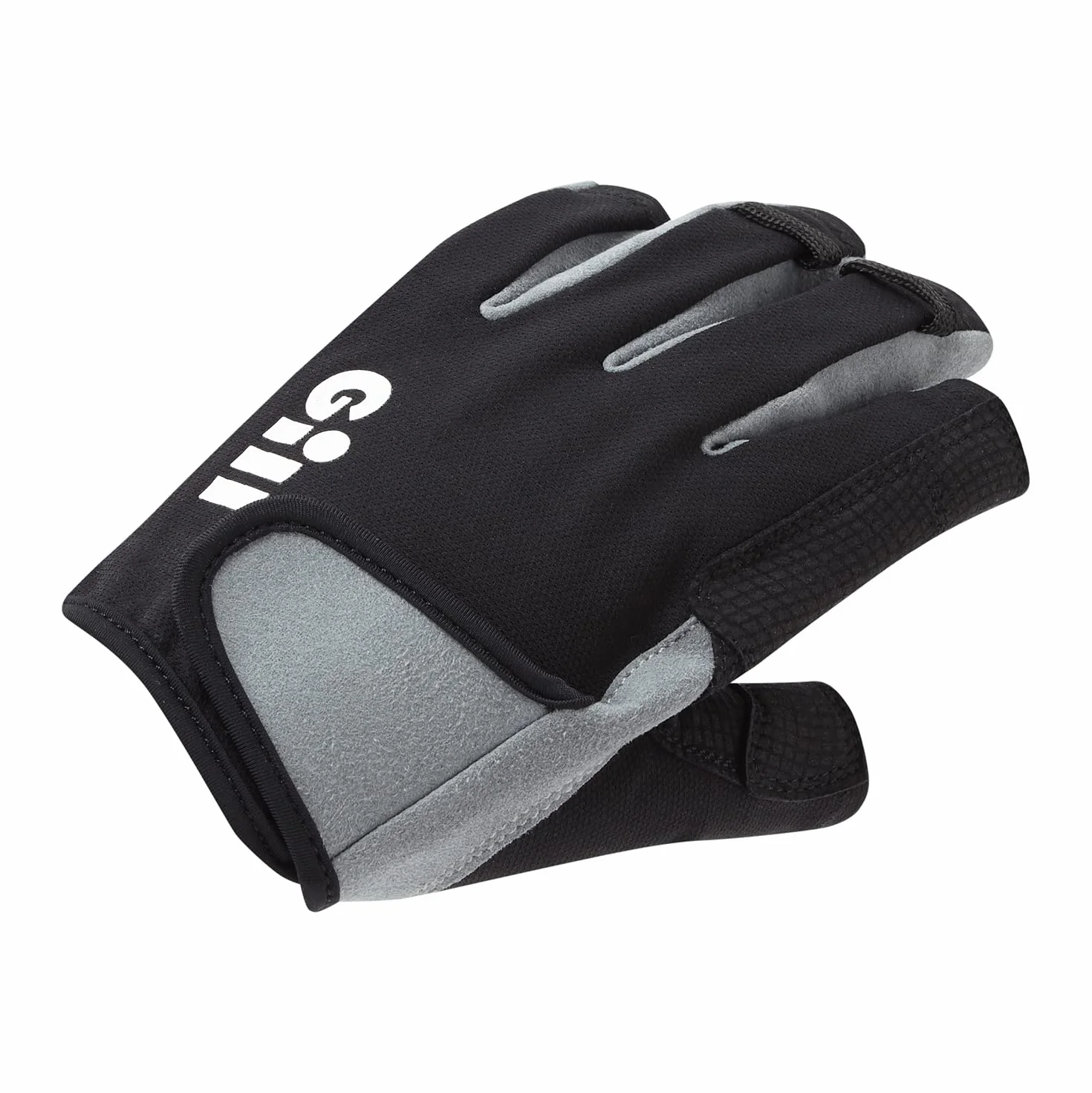 Gill Junior Deckhand Short Finger Sailing Gloves 2022 - Black