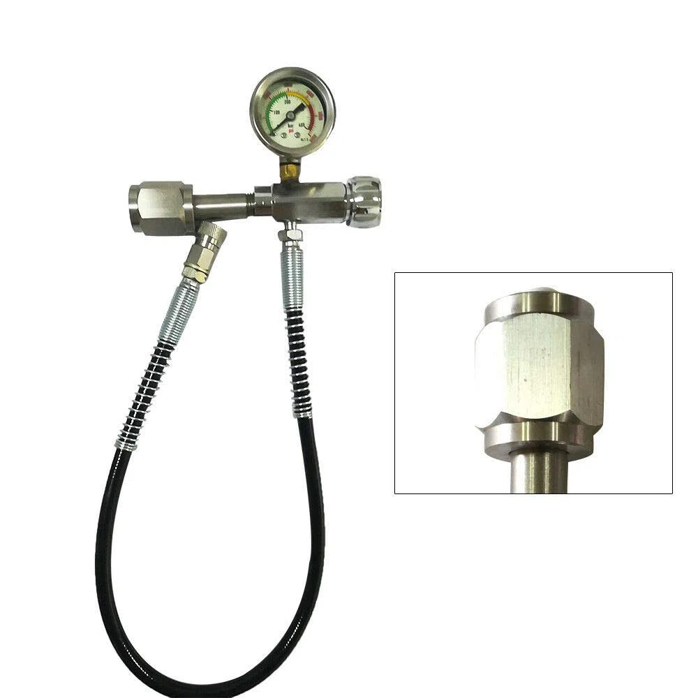Kit de estación de llenado para paintball, estación de llenado PCP, adaptador de carga de 4500 psi, con tubo microbore de 60 cm, adaptador de recarga para estación de carga para paintball