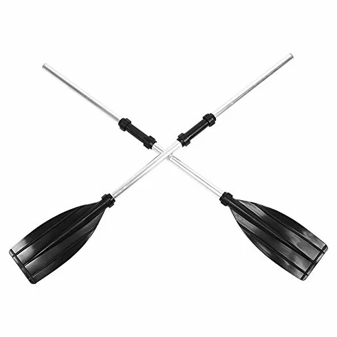 Aramox Remos Kayak Aleación Aluminio Desmontables 125 cm Flotantes Portátiles Pala Ancha Canoa Balsa Moto Acuática